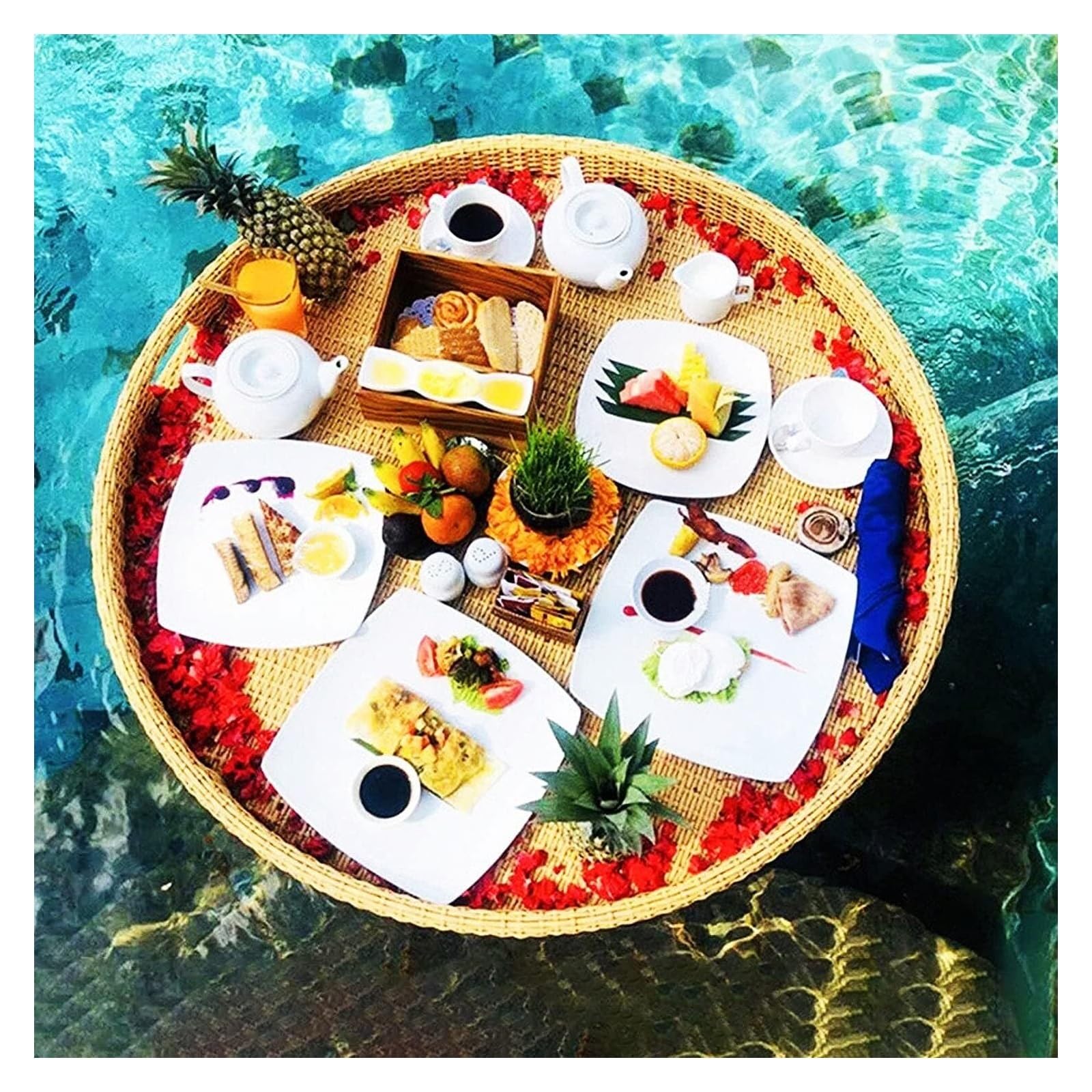 Swimming pool floating bar, Swimming Pool Floating Tray Table Floating Serving Trays Table Bar Round Swimming Pool Floats Floating Tray