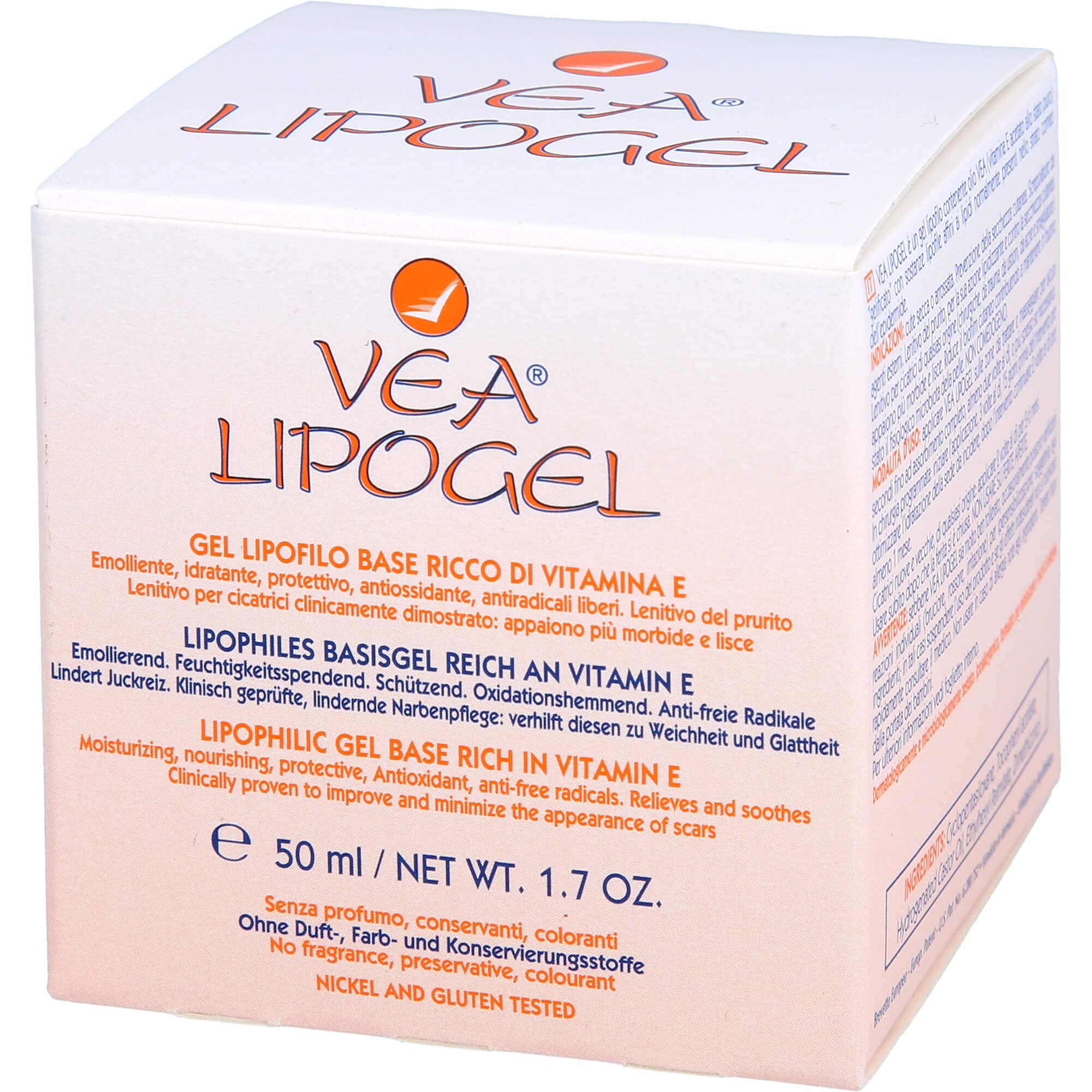 Hulka Vea Lipogel Gel lipofílico a base de vitamina E, 50 ML