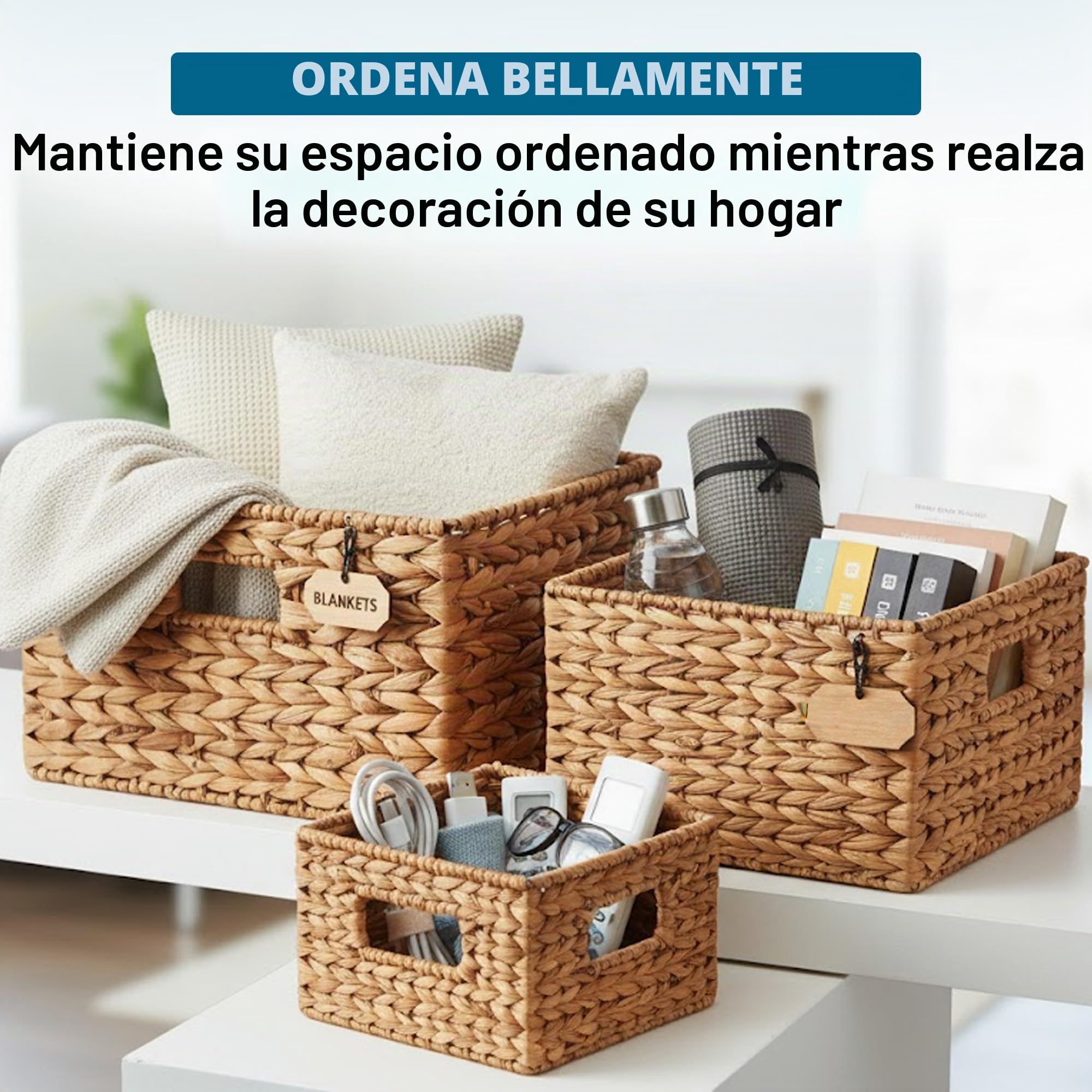 Honey Can Do STO-02882 Nesting Banana Leaf Baskets