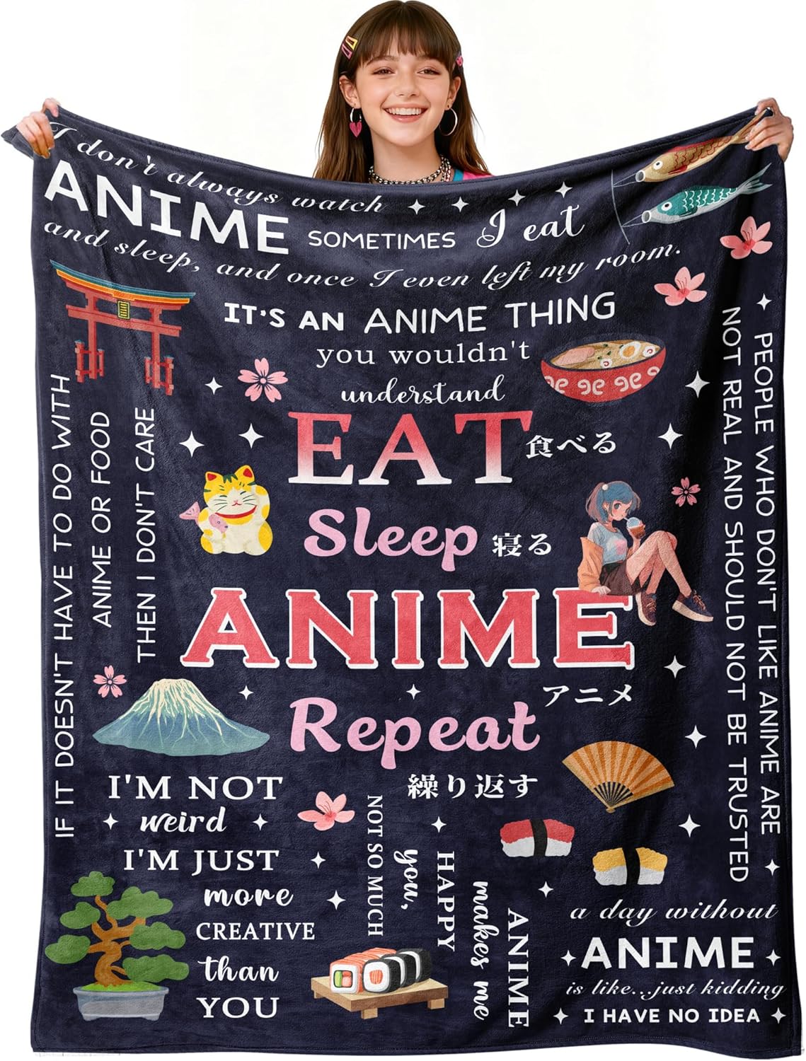 Kpop Gifts for Teen Girls Women, K Pop Blanket 60"X50", Kpop Stuff Merch, Christmas/Valentines Day/Graduation Birthday Gifts for Kpop Lovers/Fans/Friend Women, K-Pop Birthday Party Decorations