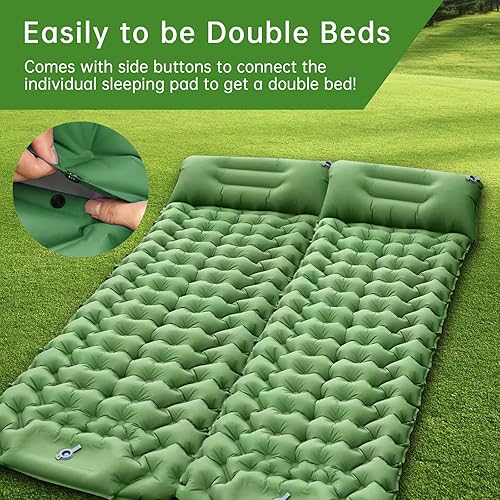 Miniatura 5 de vhcixooo Almohadilla de dormir para camping, almohadilla de campamento autoinflable, alfombrilla de dormir ultraligera para camping, mochilero,