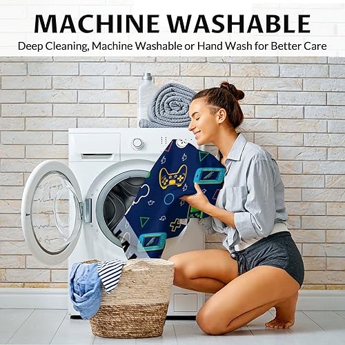 Miniatura 5 de Manta personalizada para jugadores con nombre para niños, suave, mullida y acogedora, 30 x 40 pulgadas, manta de tamaño regazo para juegos, sofá,