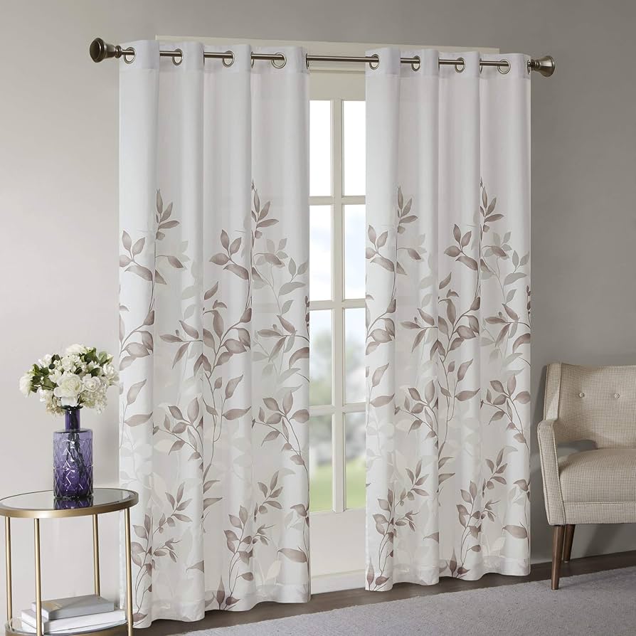 Amazon.com: Madison Park Cecily Semi Sheer SINGLE Panel