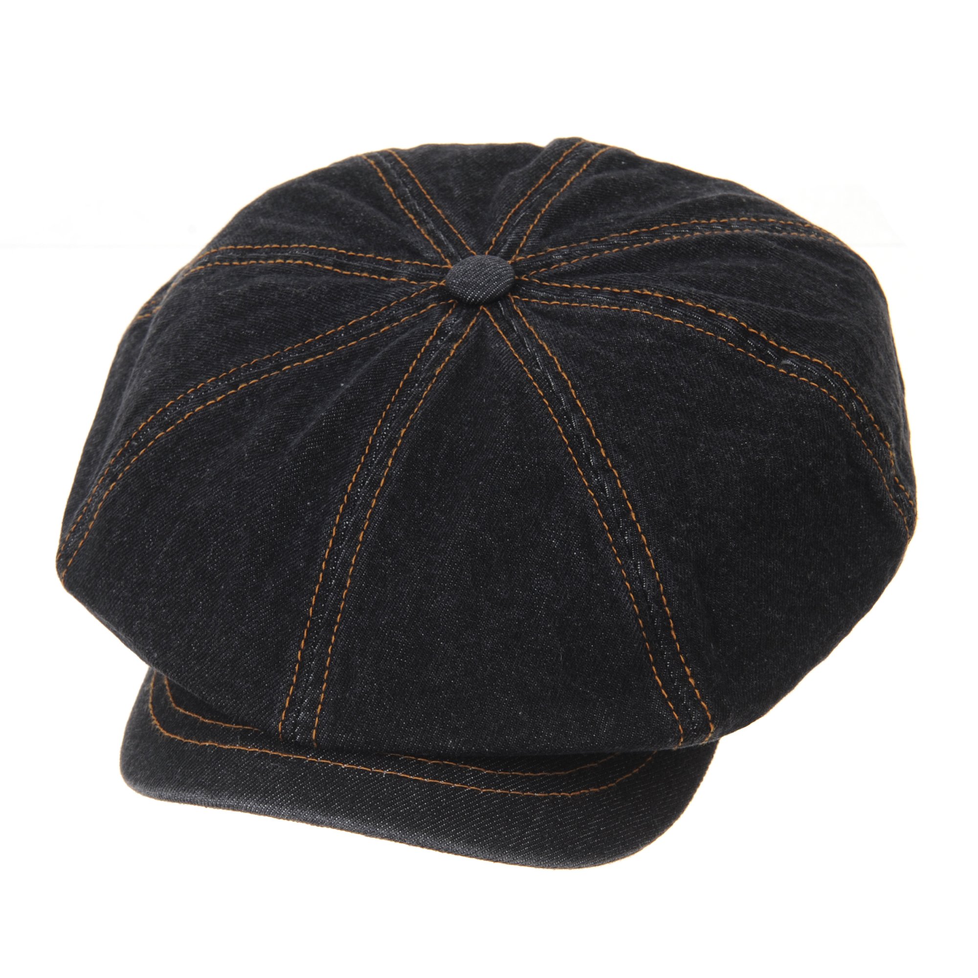WITHMOONS Denim Cotton Newsboy Hat Baker Boy Beret Flat Cap KR3613