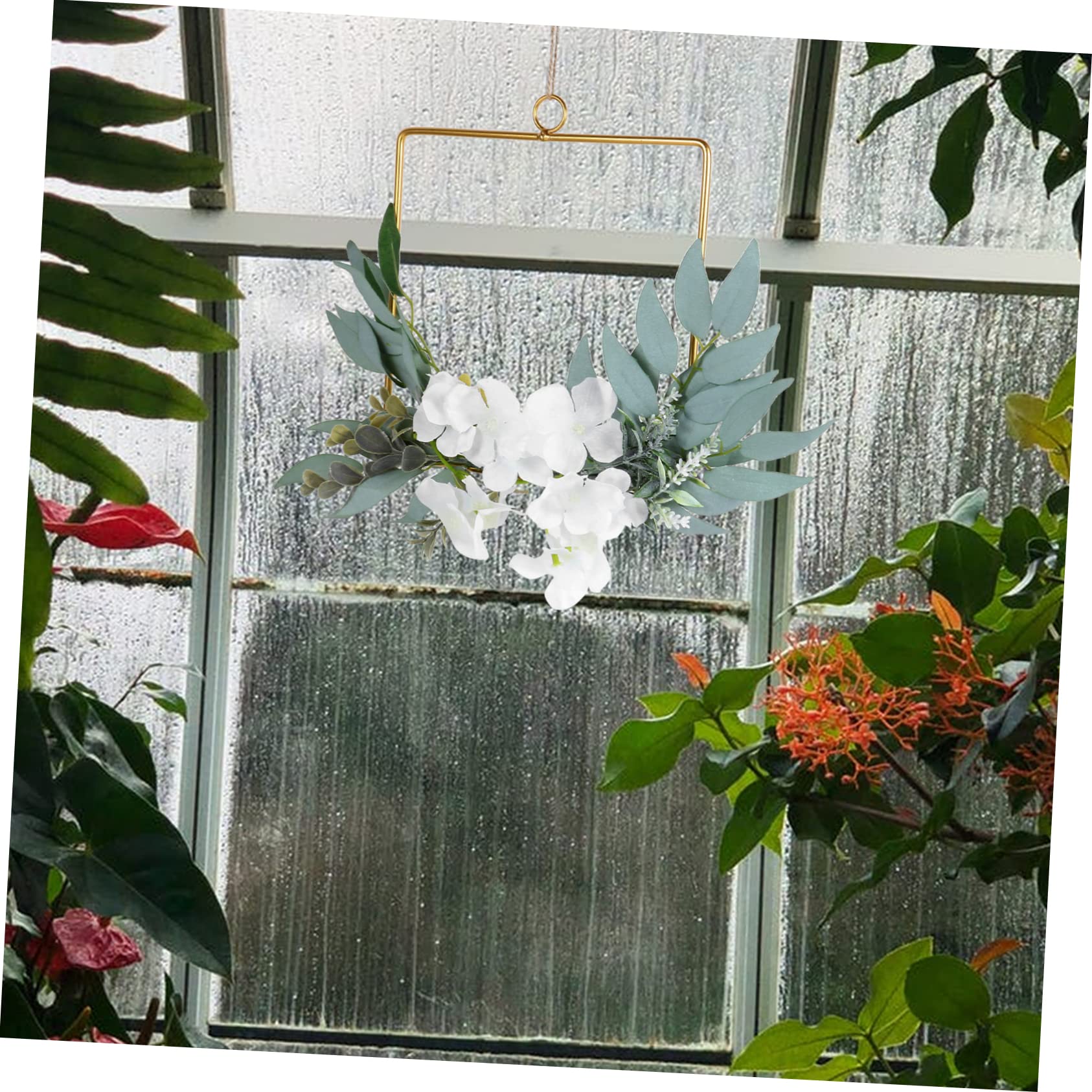 3 Piezas De Colgante De Puerta De Hierro Forjado Decoración Nórdica De Flores para Puerta Decoración De Rosas Decoraciones De Boda para Ceremonia Boda