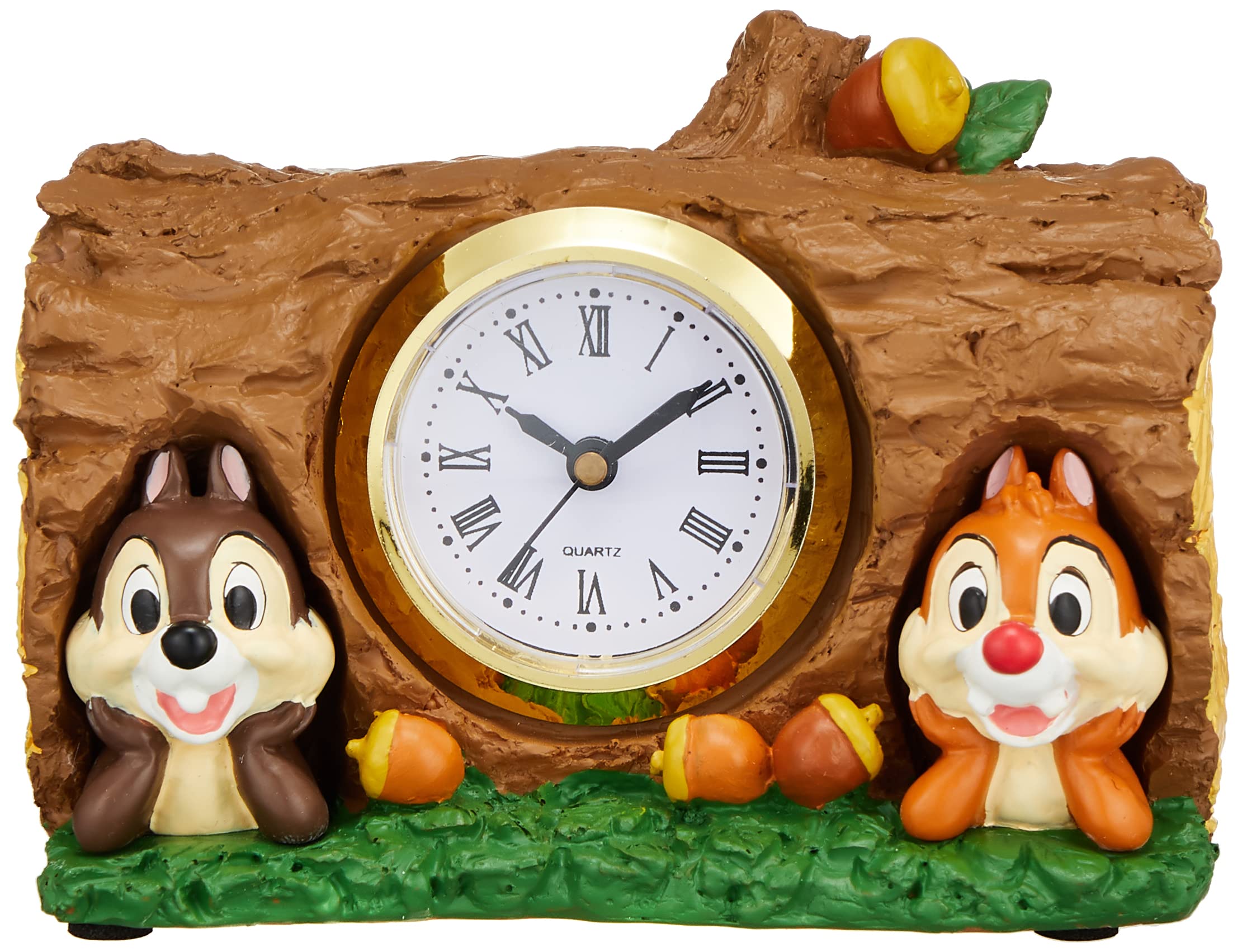 置き時計　チップとデール　ディズニーストア 未使用 睡眠中のチップとデール 置き時計 ディズニーストア