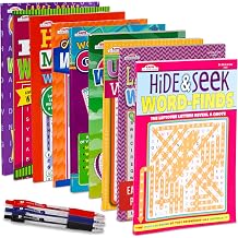 9-Pack 750+ Large WordSearch Puzzle Books for Adults, Aging Seniors Brain Stimulation Giant Print Words Activity Books Variety Pack Bulk, Paperback - 8x10