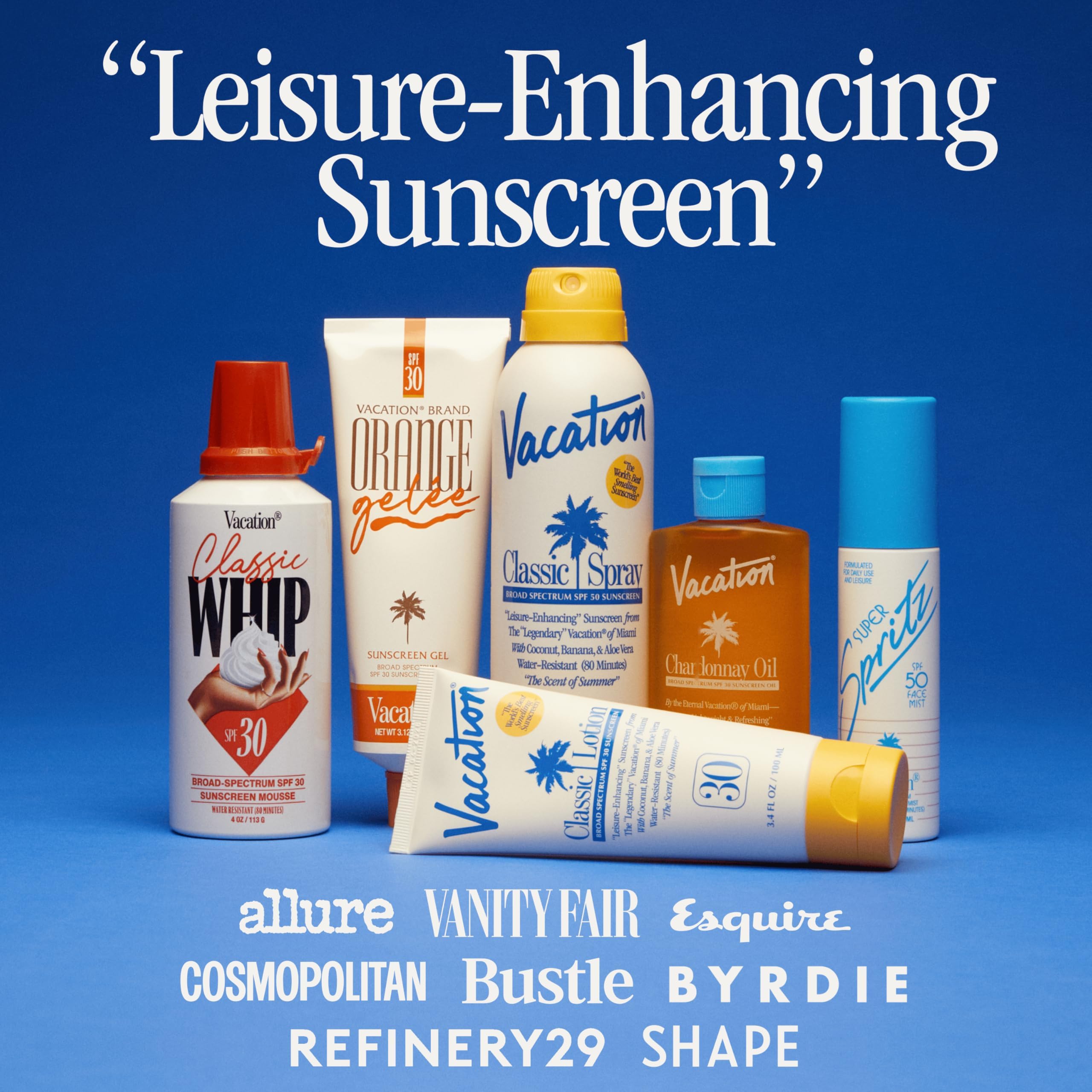 VACATION Vacation Classic Spray - Protector solar SPF 50 (3 unidades, amplio espectro, bloqueador solar vegano, loción corporal con spf, spray protector S