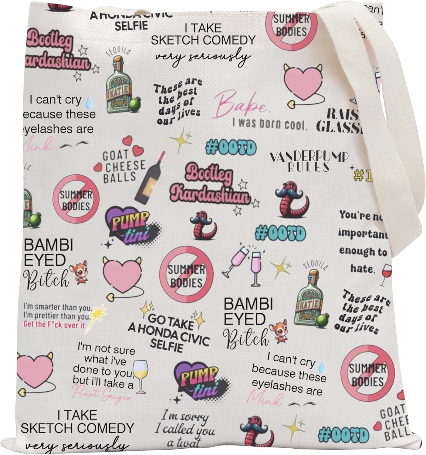 POFULL Housewife TV Show Fans Gift TV Show Inspired Tote Bag TV Show Lovers Shoulder Bag