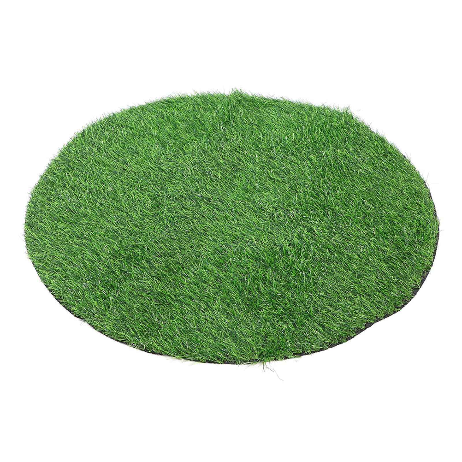 Gazon artificiel rond 80 cm pour vos repas en terrasse et décoration de bureau