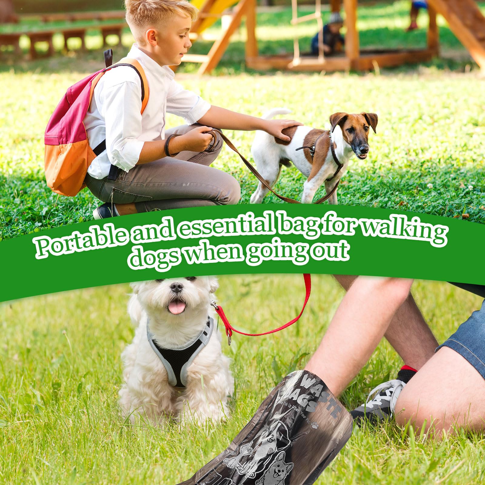 Ireer 40 Stück 4000 Stück Kotbeutel Bulk Cute Dog Pet Kotbeutel Bulk Poop Auslaufsicher Einfacher Einzelzug für Hundekotstation Fit Hang Loch Spender Haustier Zuhause Outdoor