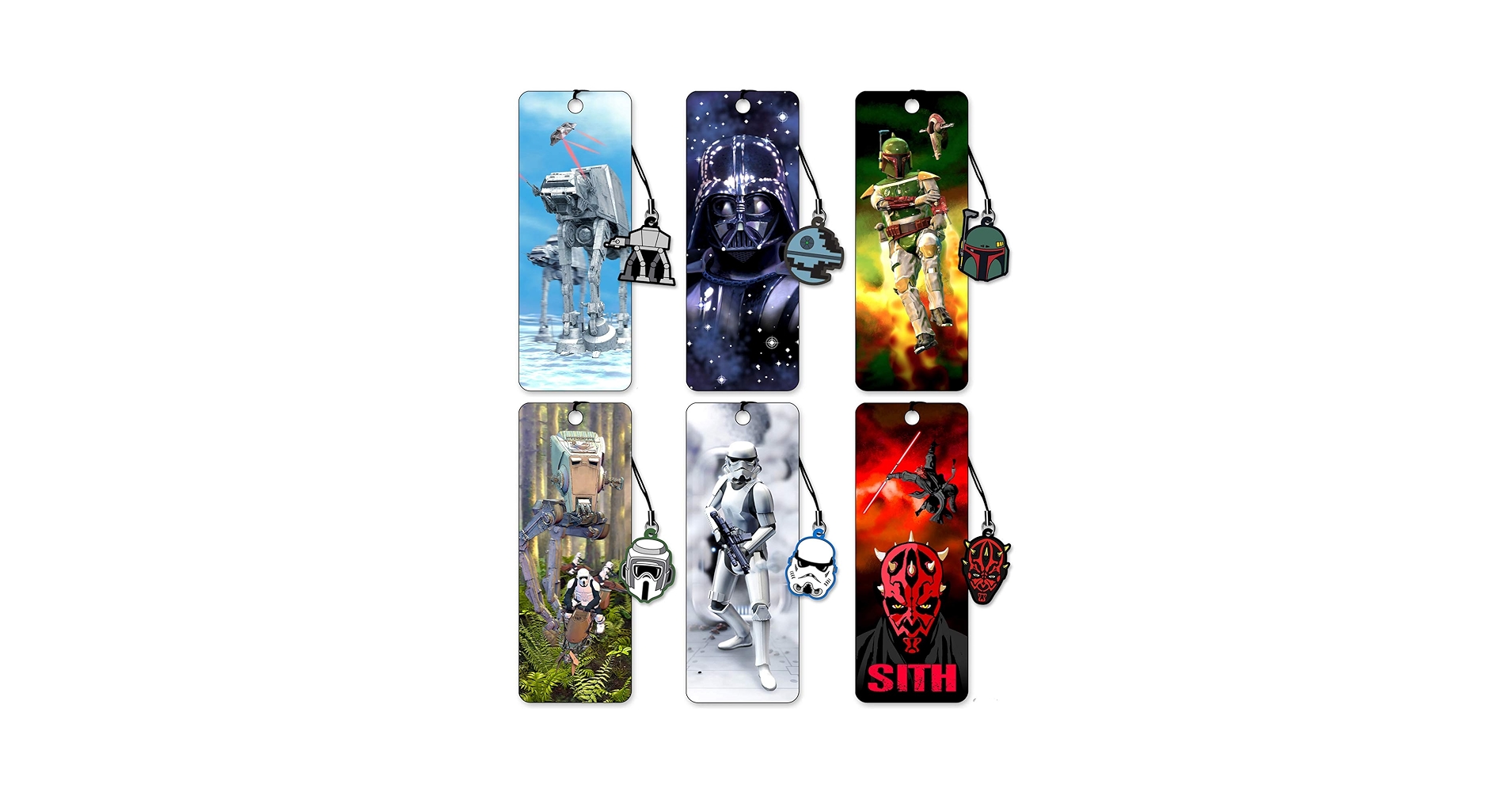 Amazon | Artgameの3Dスターウォーズブックマーク(ダークサイドセット