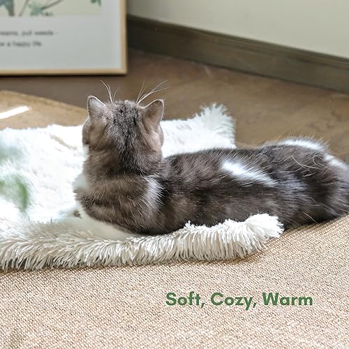 Miniatura 2 de Tapete autocalentable para gatos, tapete térmico antideslizante de 24 x 20 pulgadas, manta para gatos de interior, aislamiento lavable al aire libre