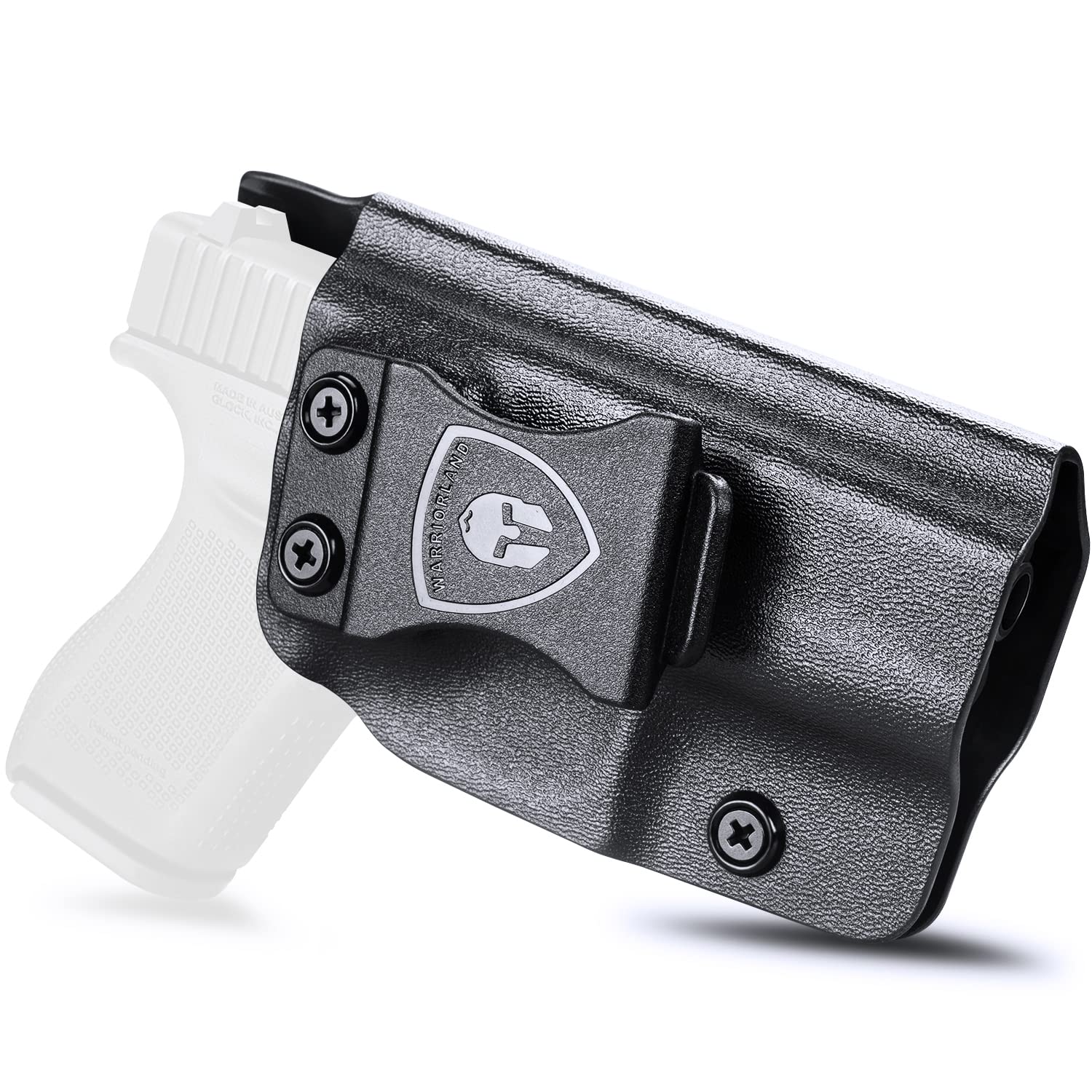 Glock 42 Holster, IWB Kydex Holster Fits: Glock 42 .380 Pistol, Inside Waistband Concealed Carry Holster G42, Adj. Cant & 'Posi-Click' Retention, Right Hand