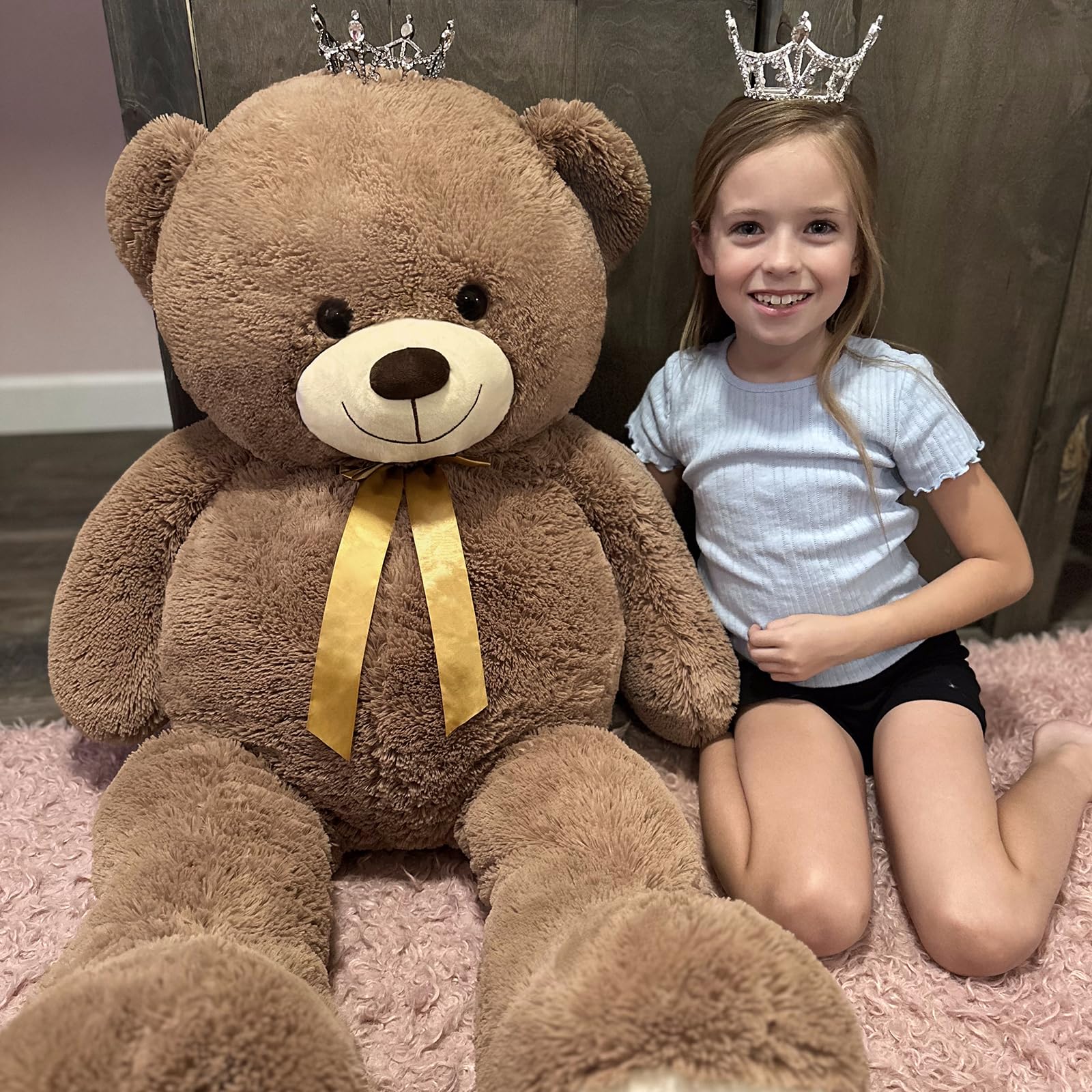 MorisMos Orso Peluche Gigante 150cm (59 Inch) - Orsacchiotto Blu XXL Morbido - Regalo Per Compleanno, San Valentino, Fidanzata