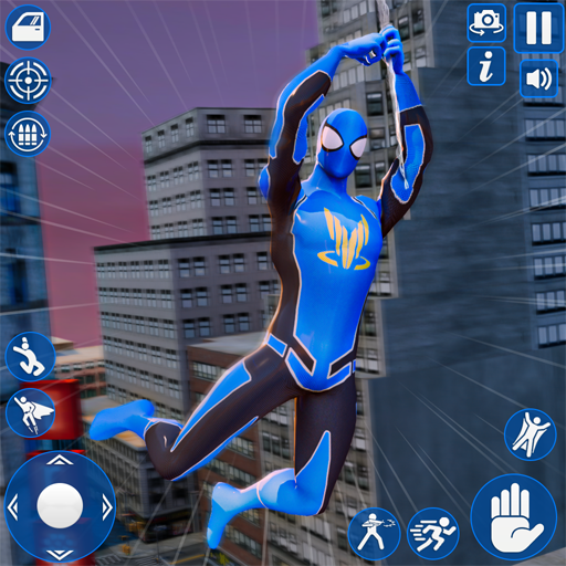 Spider Flying Superhero Rope: Open World City Fighter Adventure Game