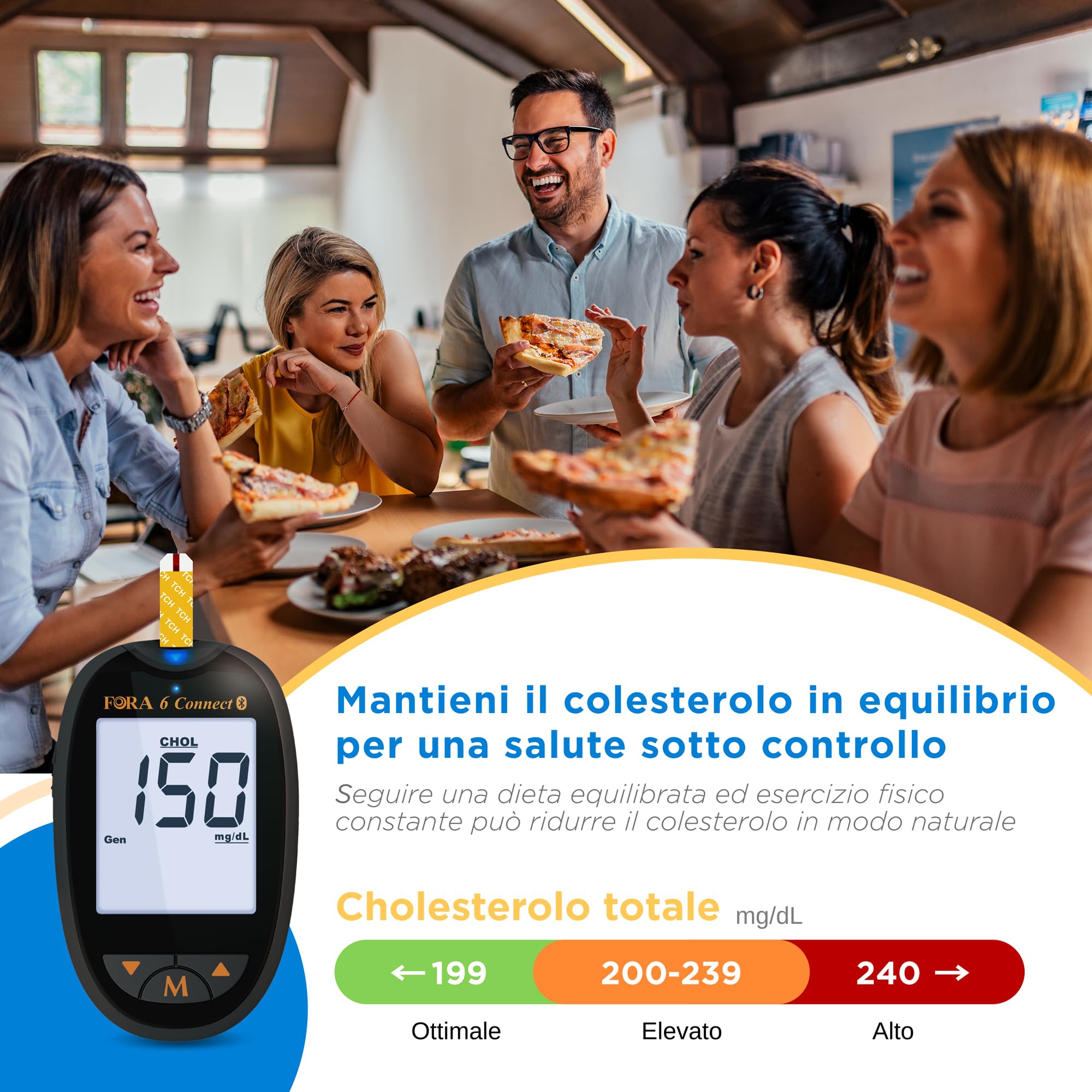 FORA Cholesterin Teststreifen 10 stück (box)