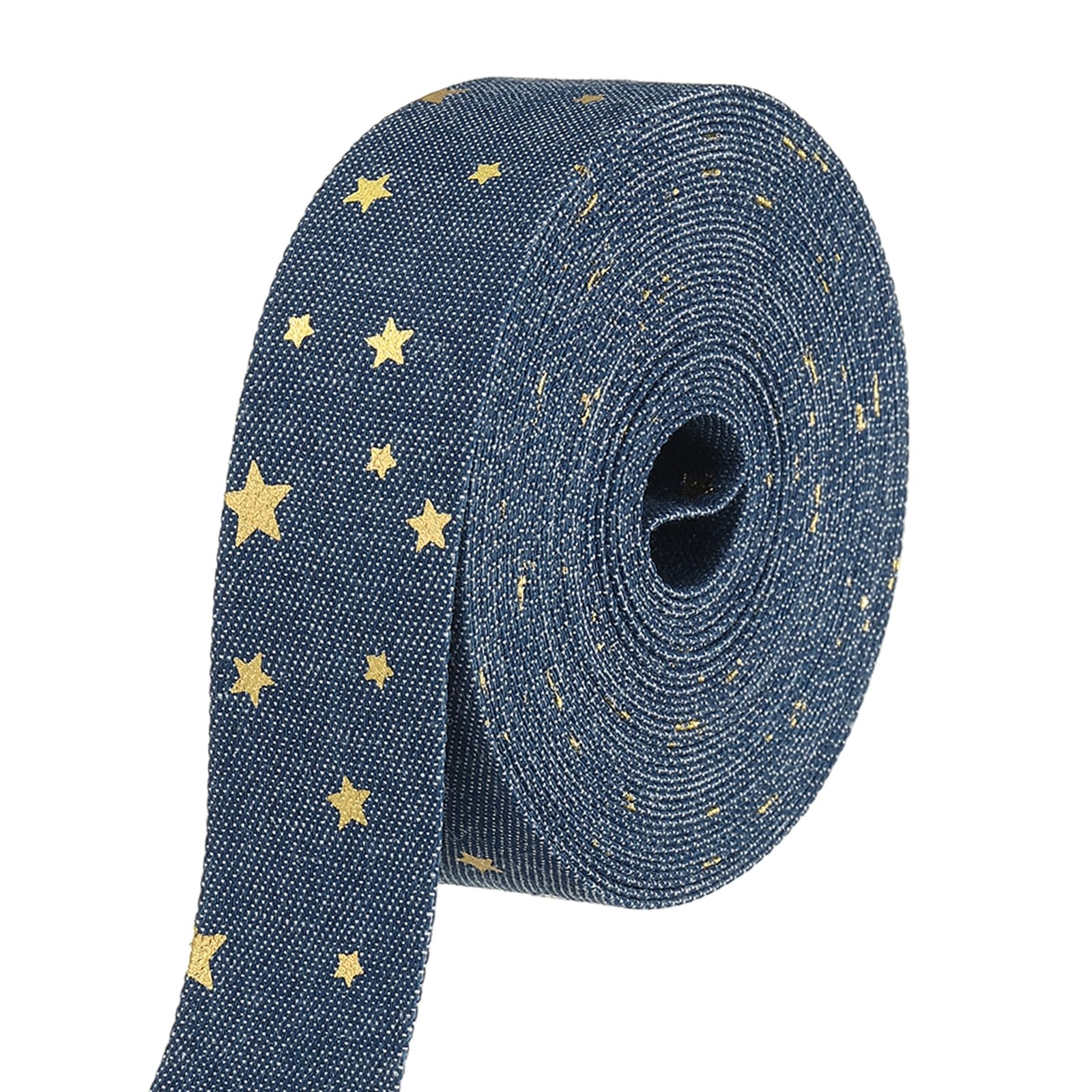 Ruban denim rigide anti-effilochage pour grands nœuds DIY rigides et solides