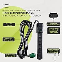 Vista 5 de GoGreen Power - Protector de sobretensiones de 12 pies, 6 tomas, negro (GG-16103M-12BK)