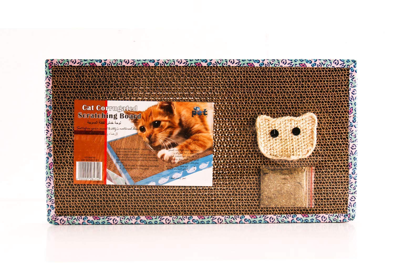Pet Believe Scratcher, Reversible, Recyclable Corrugated Scratch Toy for Cat, Lounge for Furniture Protection (Cat Face), 35 * 26 * 29 cm (B0869JPPTG) Amazon Price History, Amazon Price Tracker