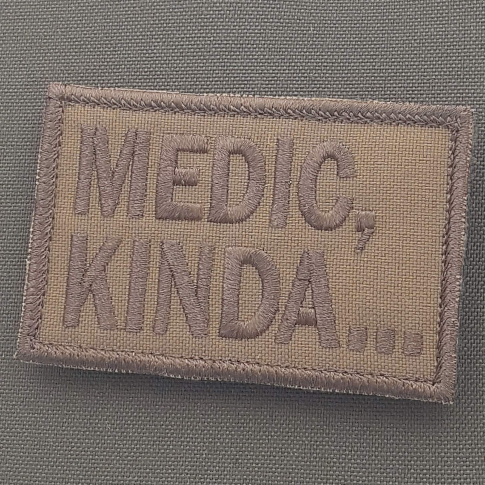 Patch Medic Coyote Brown auto-agrippant écusson militaire Tan ultra-résistant pour outdoor