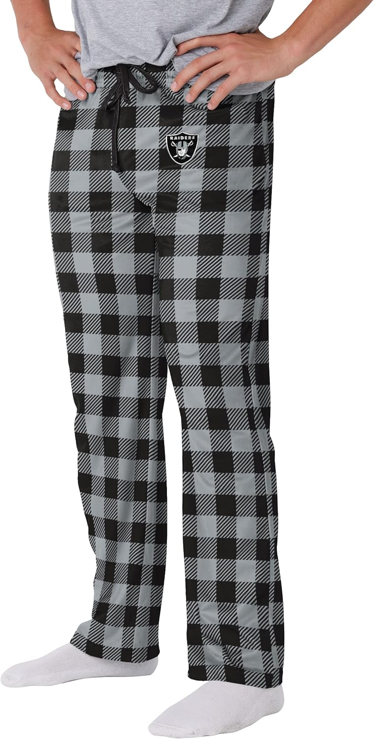 FOCO Men's NFL Team Logo Buffalo Check Lounge Pants