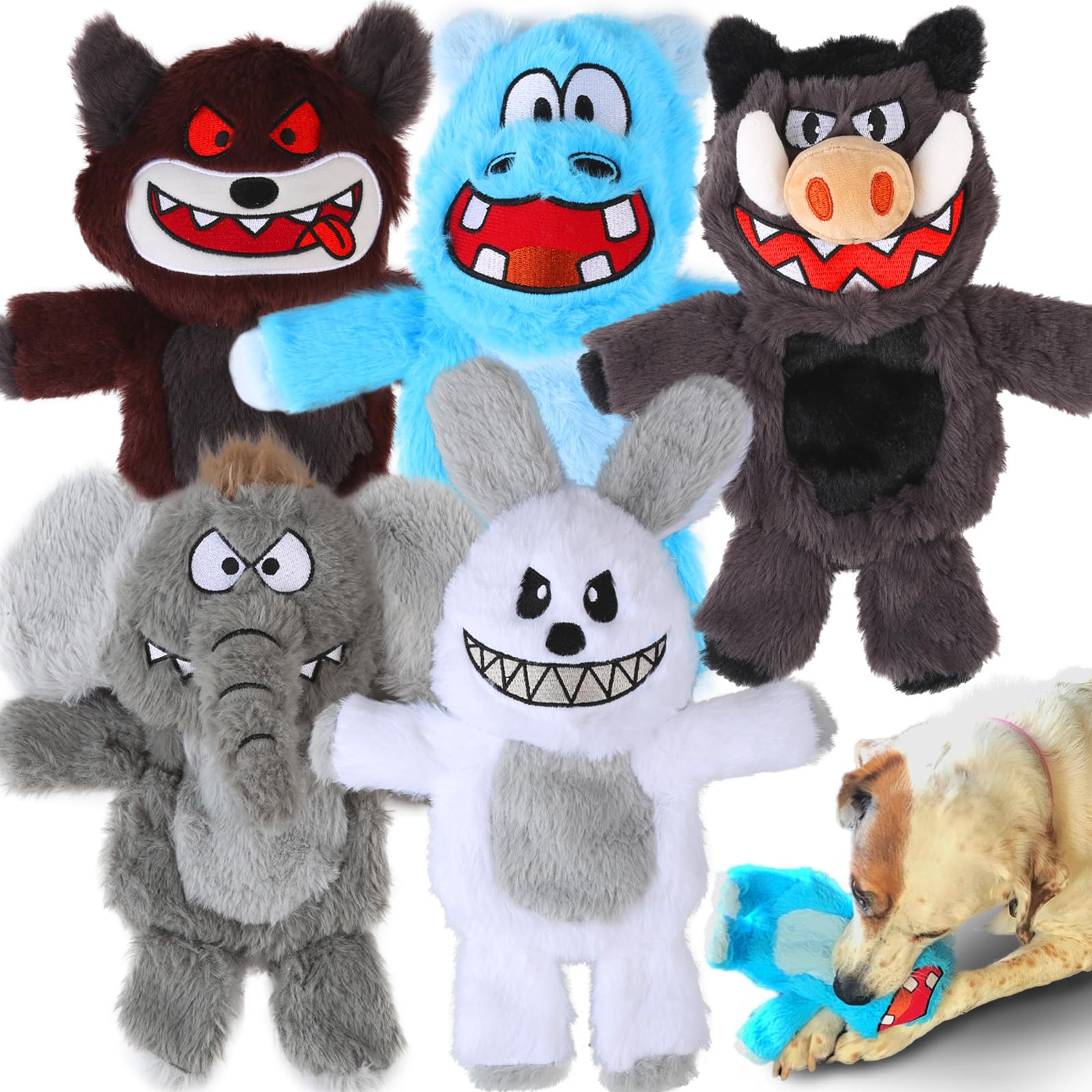 Bzonsmart Dog Squeaky Toys 5-Pack