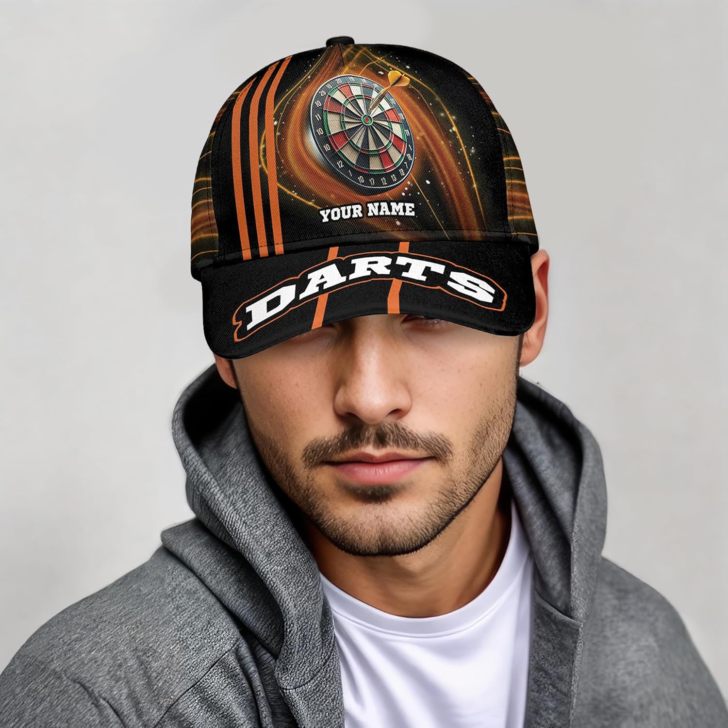 Personalized Fitted Camo Hats for Men Hunting, Camouflage Gift Caps
