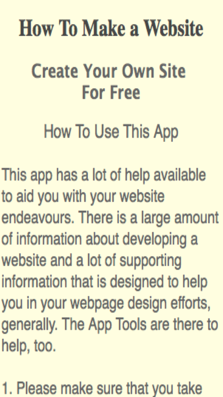 How To Make a Website: Free - App on Amazon Appstore