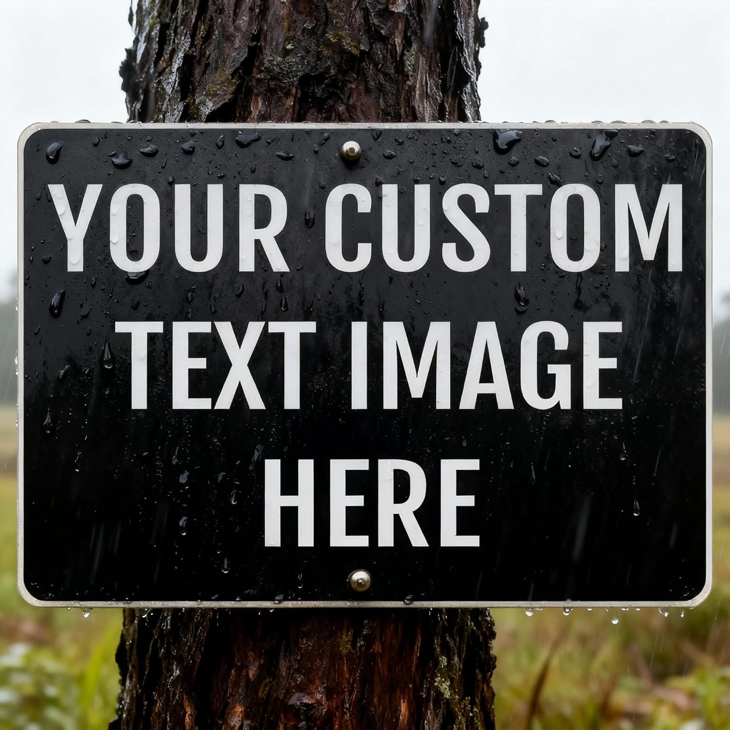 Custom Metal Signs Outdoor- 24 x 18 inch Rust Free .040 Aluminum, UV Printed, Reflective Coating, Weatherproof & Durable