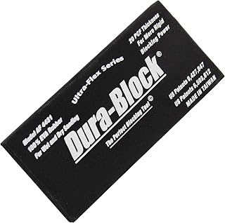 Dura-Block 5.6in Ultra-Flex Sanding Block Holder - Durable EVA Rubber Pad for Wet/Dry Sandpaper & Scuff Pads in Auto Body & Woodworking