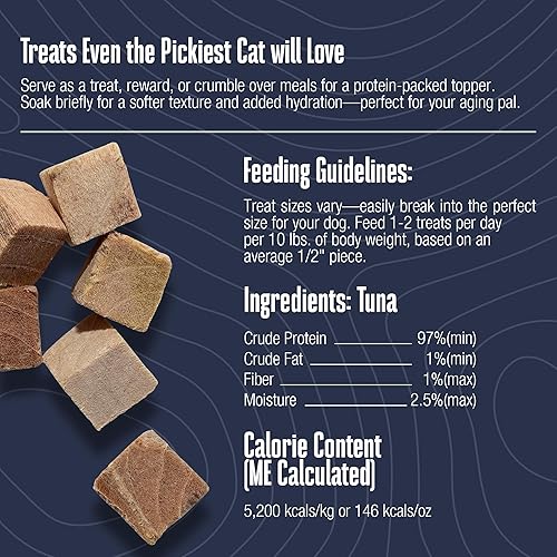 Miniatura 2 de Whole Life Pet Just One Atún  Premio para gatos  Grado humano, liofilizado, un ingrediente, rico en proteínas, sin granos, fabricado en los Estados