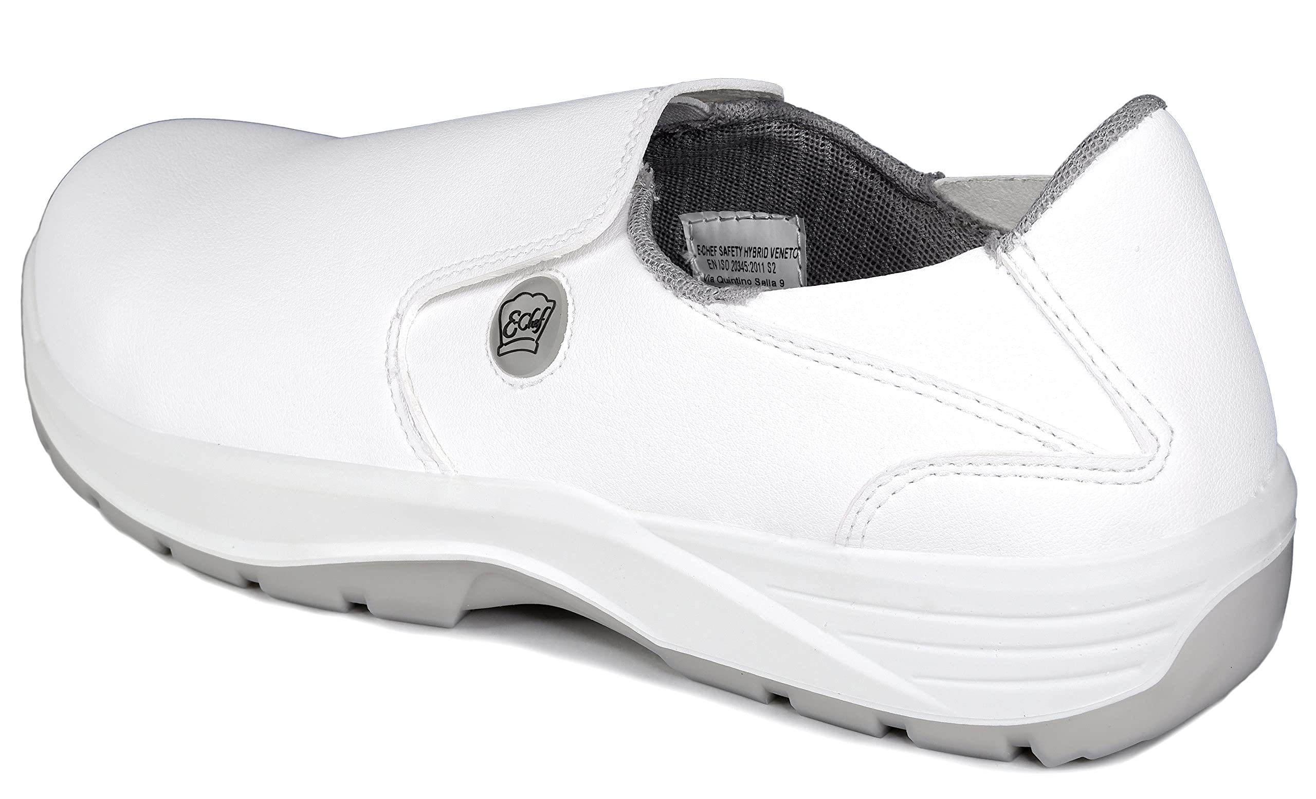 EuroRoutier E-Chef Veneto Hybrid Blanc - Chaussures de sécurité de Chef, Chaussures de Chef - Chaussures de Cuisine