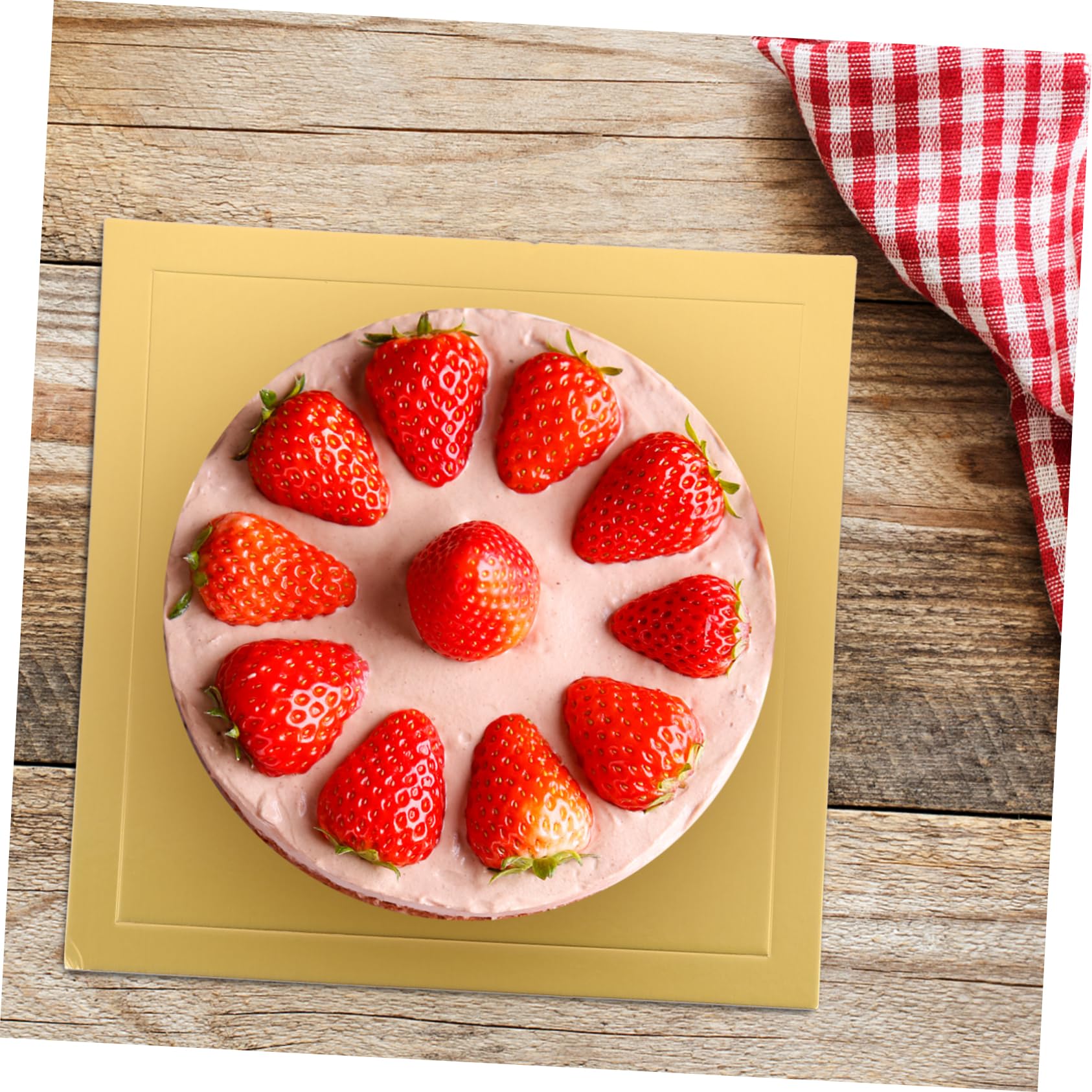 Plateau À Gâteau 5 Pièces Socles À Gâteaux Mousse Accessoires De Présentation De Gâteaux Carré De 14 Pouces