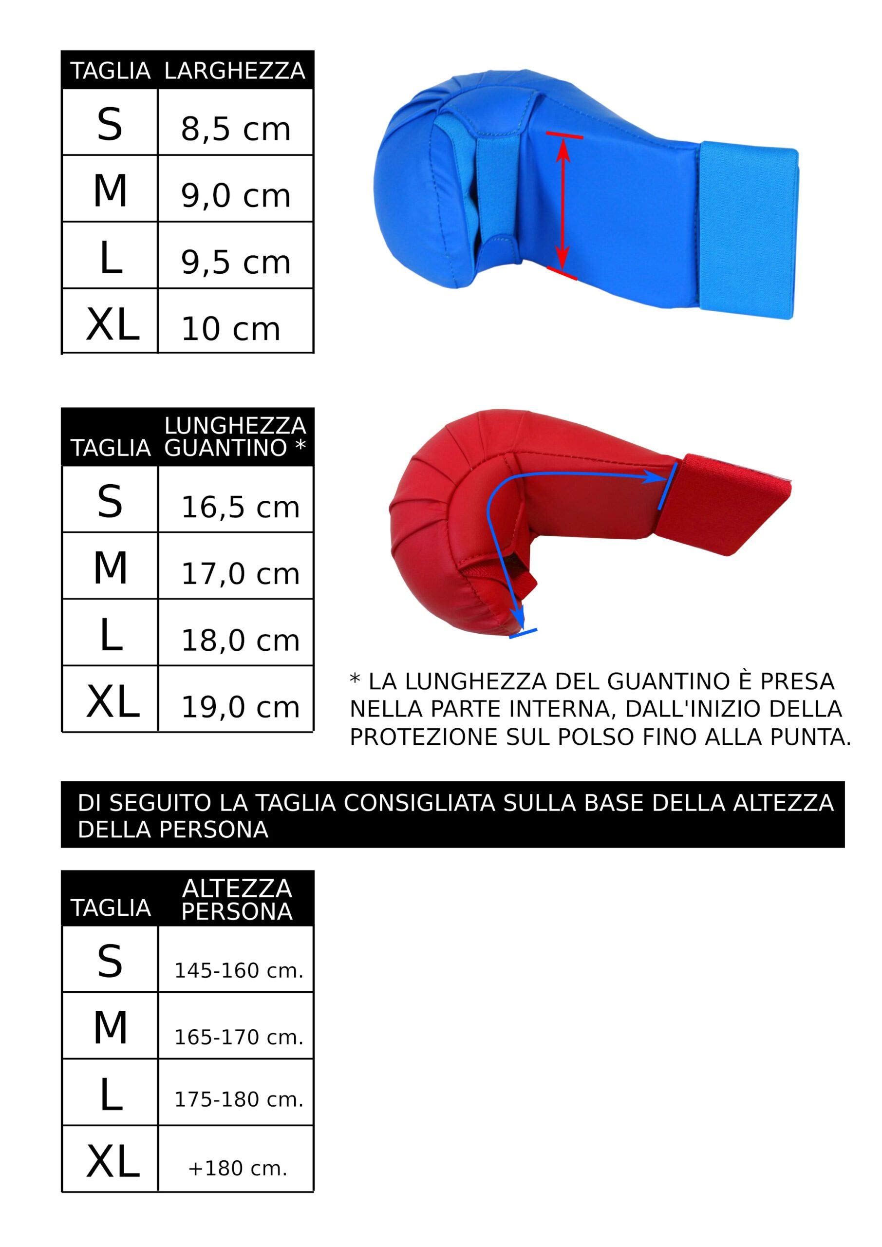 Guantini Karate Kumite Best Sport – Approvati WKF - Guanti Allenamento e Competizione Karate