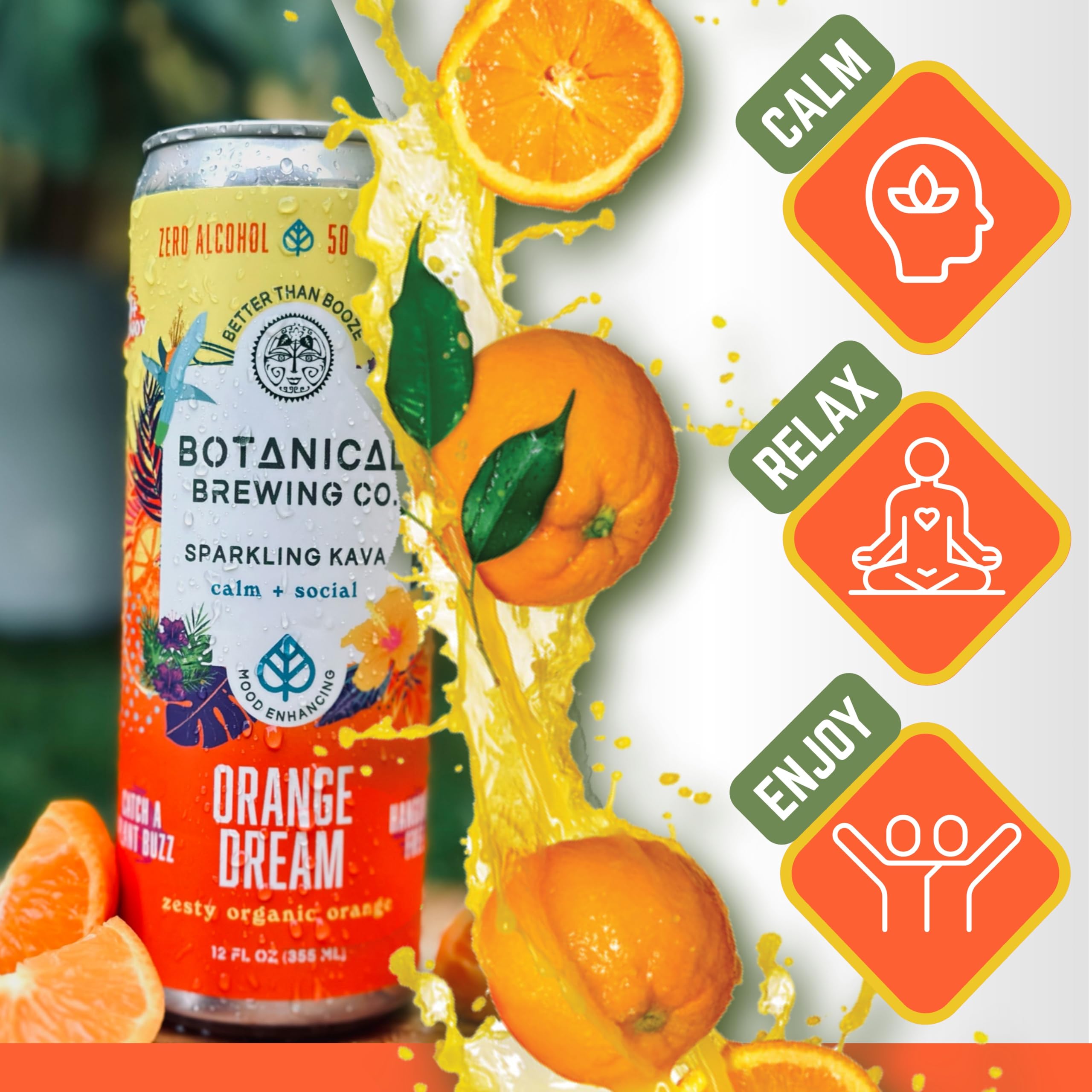 Amazon.com: Botanical Brewing Orange Dream – Kava Drink with Kava