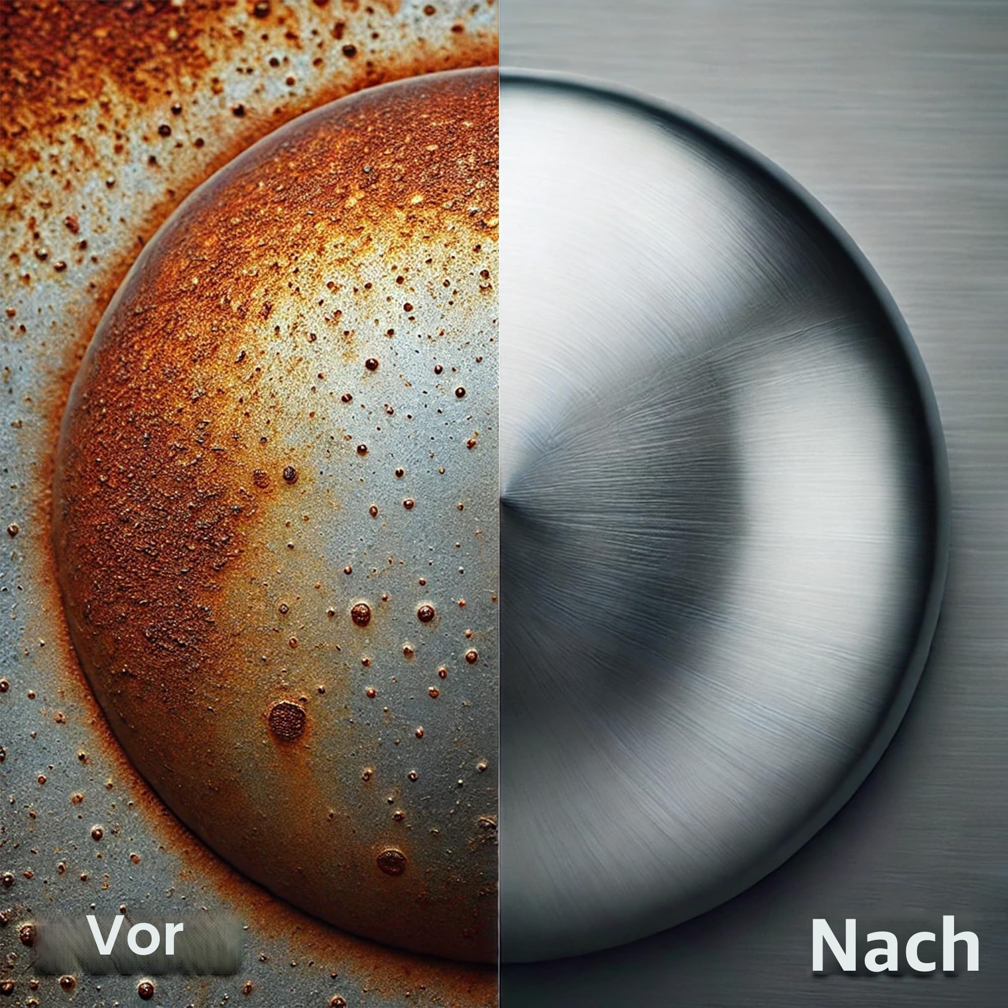 Optimales Polierset (6-teilig) für Metall - Beinhaltet 3 x 75 ml Metall-Politur, 150 x 230 mm Schleifvlies-Pad, Stoffbürste (130 mm) und Dorn (6 mm)