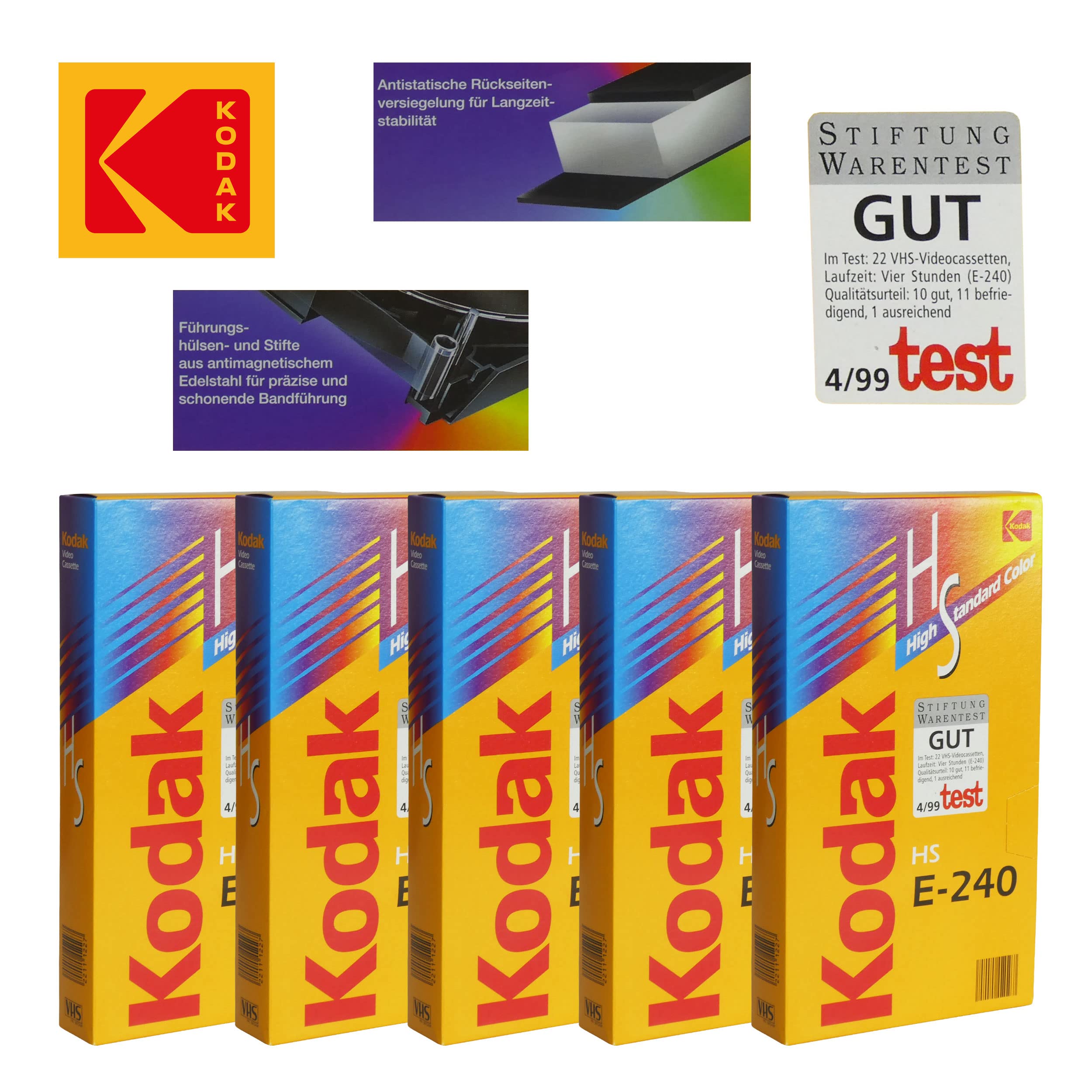 Kodak HS - kaseta wideo E-240 VHS