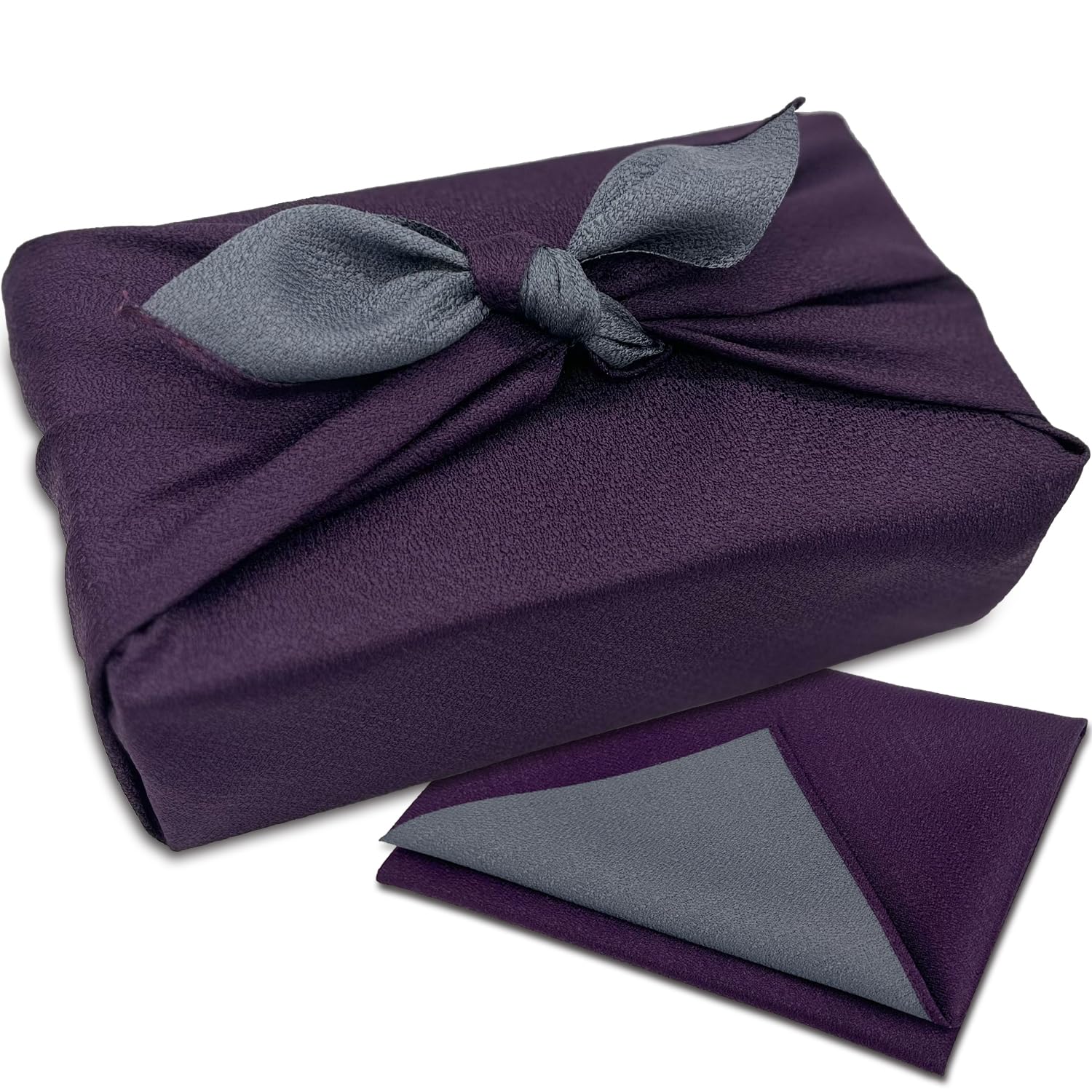 Kyoto Furoshiki Wrapping Cloth Purple 35in Large Polyester Made in Japan