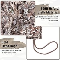 Vista 3 de Red de Camuflaje Red de Camuflaje 20x20 10x20 10x10 Rollo a Granel Lona de Camuflaje de Arpillera Red de Sombra para Puesto de Caza Cumpleaños