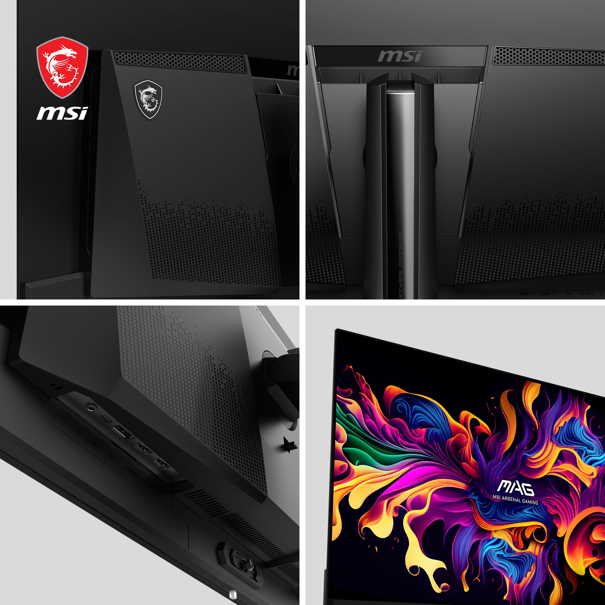 MSI MAG 321UPX QD-OLED 31.5 Inch 4K UHD Flat Gaming Monitor - 3840