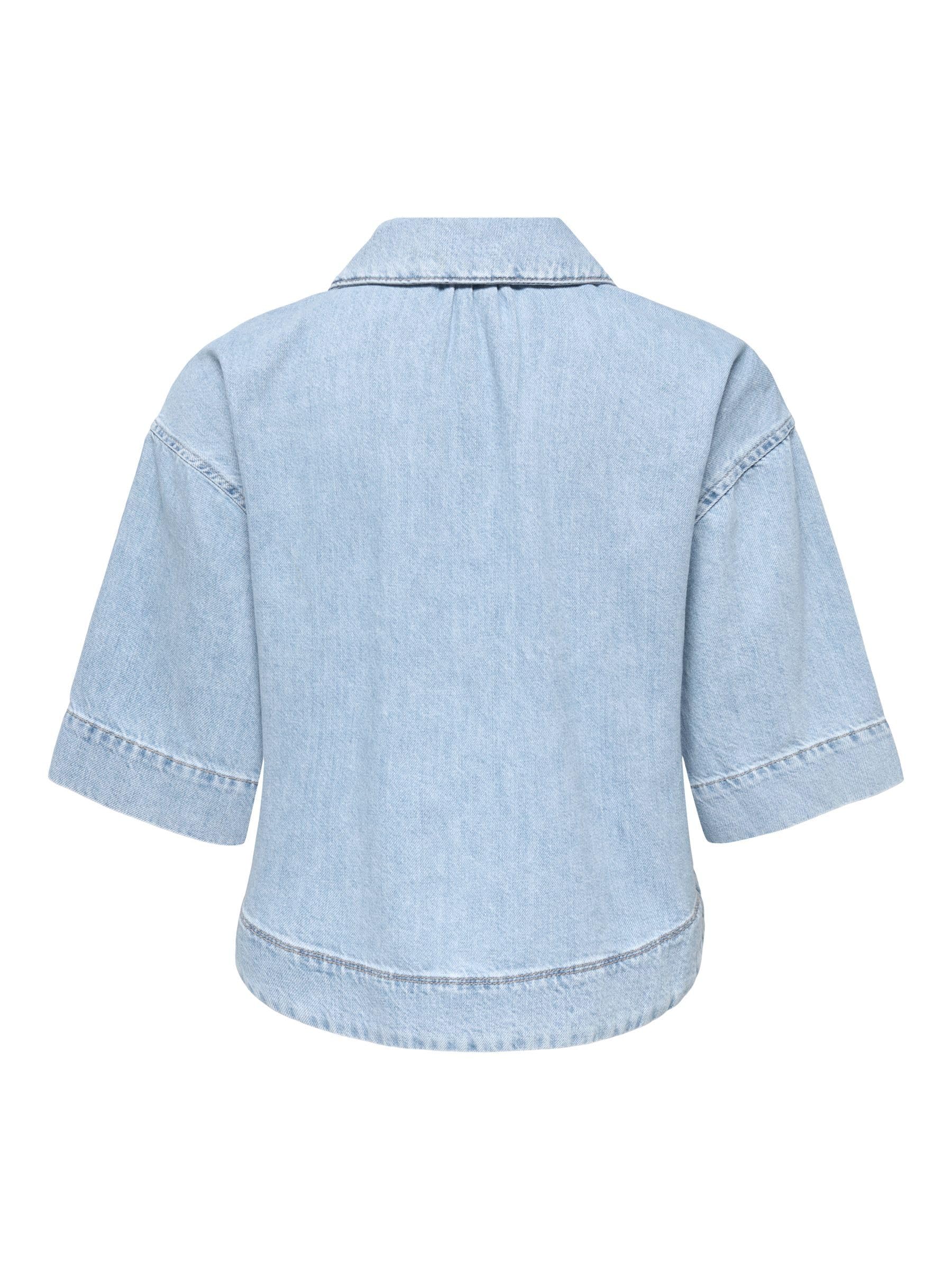 ONLY Onlcleo Life SS Crop Dnm Shirt PIM Noos Onlcleo Life SS Crop Dnm Camiseta PIM Noos Mujer (Pack de 1)