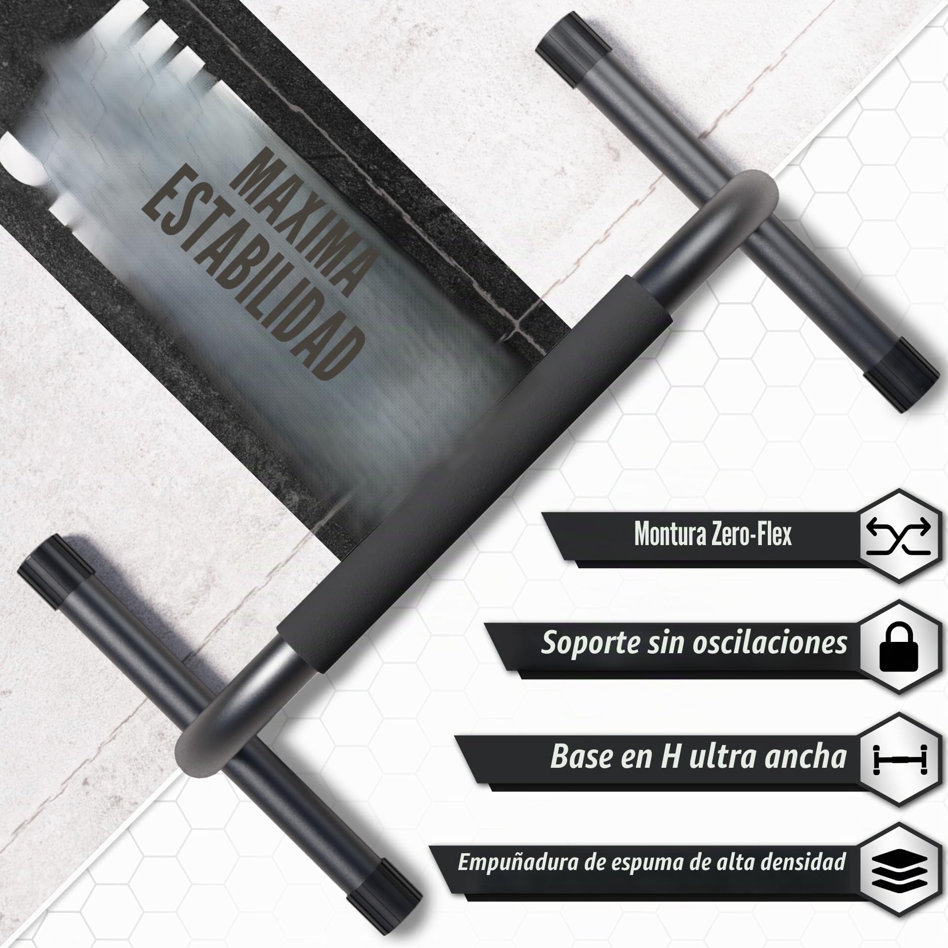 Lebert Fitness Paralette Push Up Bar Dip Station Stand - Perfecto para el hogar y el garaje Gimnasio Equipo de Entrenamiento - Gimnasia, Calistenia, Entrenamiento de Fuerza Barras Paralelas para