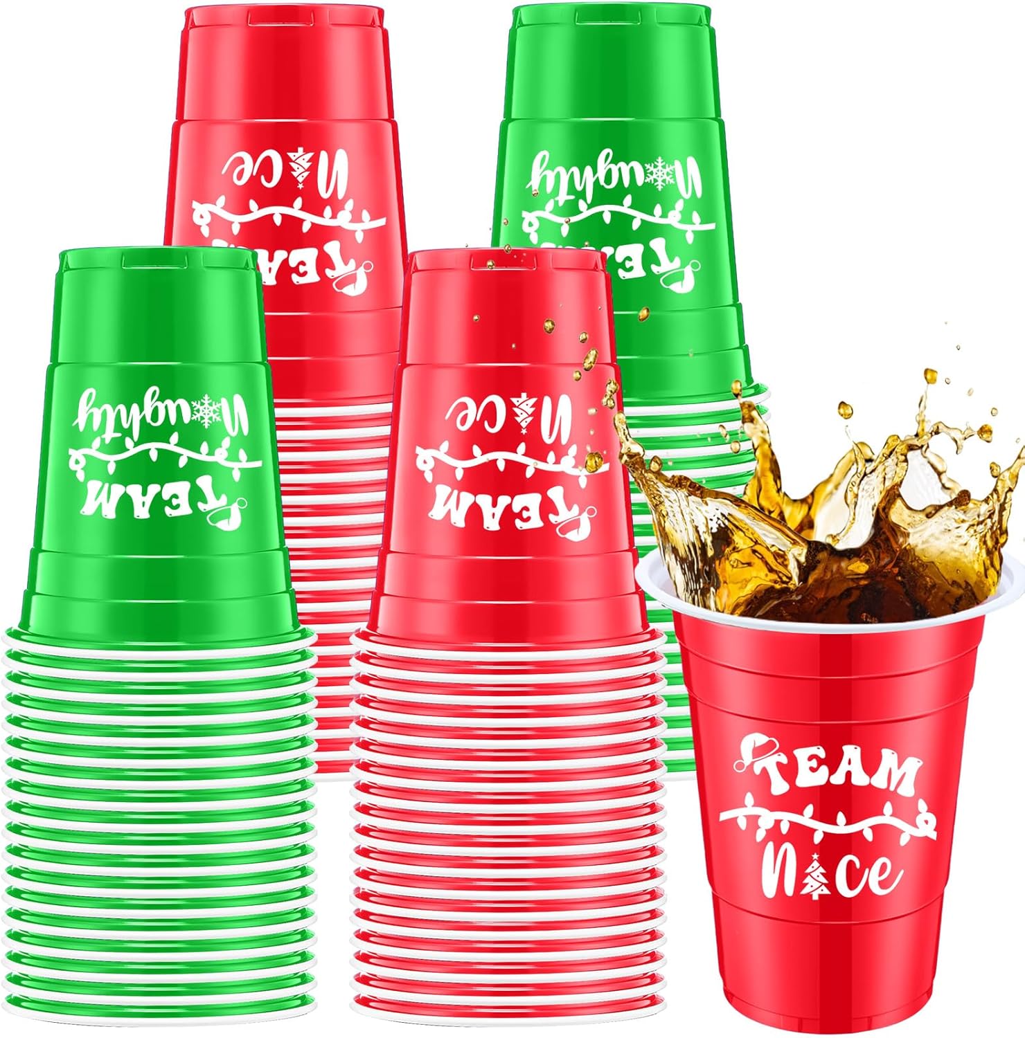 Jingmore 60 Pieces Snowflakes Frozen Plastic Cups 16oz Disposable Winter Snowflake Beverage Drinking Cups for Birthday Baby Shower Holiday Coffee Beer Party Favors(Snowflake,Blue, Purple)