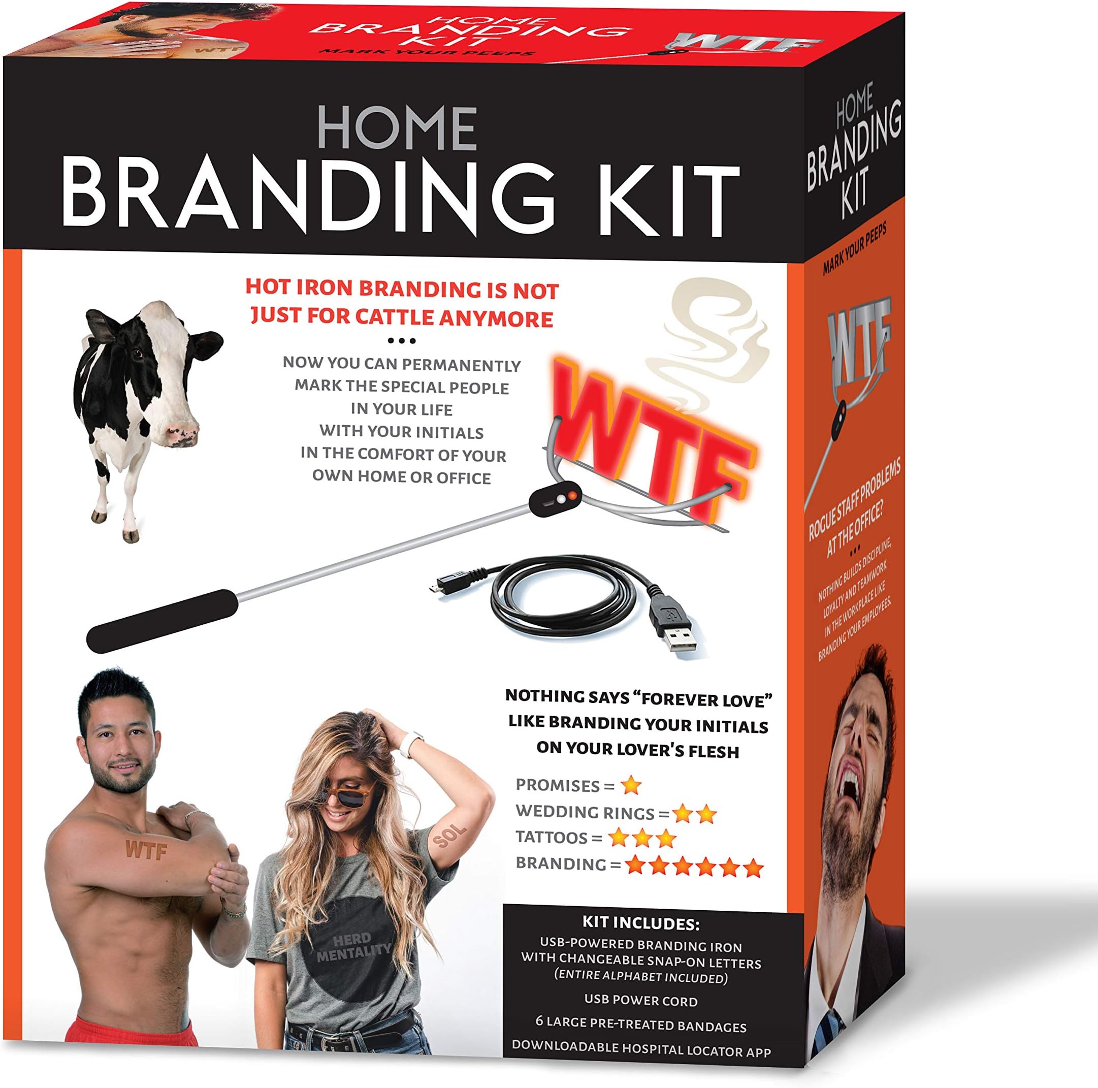 Maad Home Branding Kit Prank Gift Box - Perfect Gag for Valentine's Day Gifts, Anniversary Presents, or White Elephant