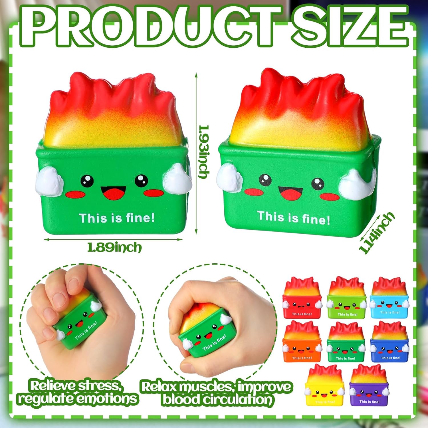 Leitee 24 Pcs Dumpster Stress Relief Balls Mini Dumpster Fidget Toy Stress Balls for Adults Therapy Fidget Appreciation Gifts for Office Coworker Birthday Graduation Office Stuffer Gift (Multicolor)
