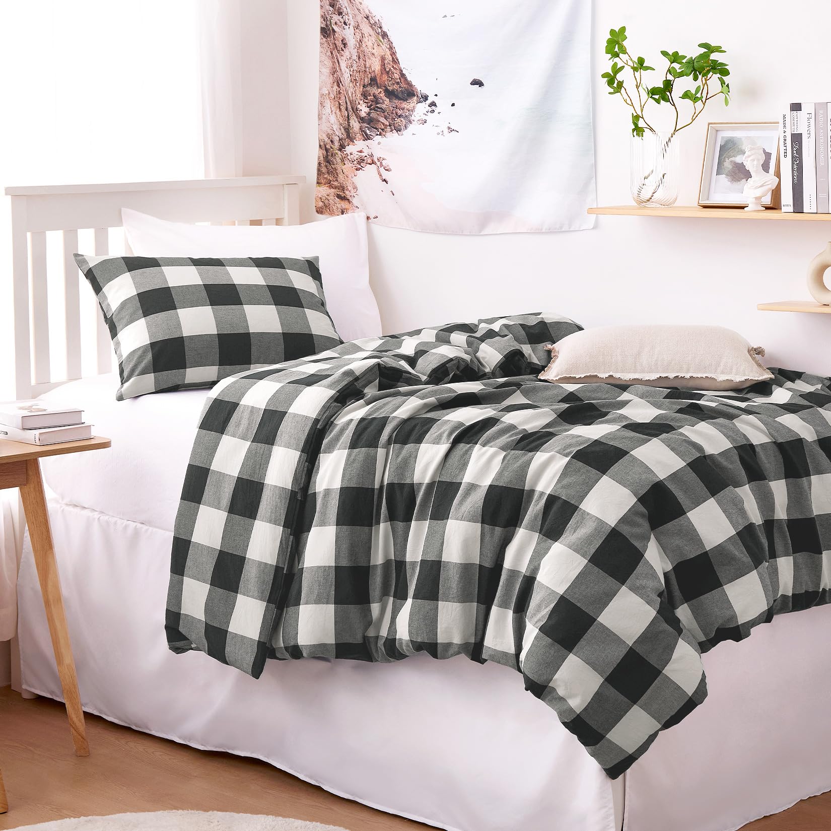 Amazon｜Wake In Cloud - ウォッシュドコットン布団カバーセット