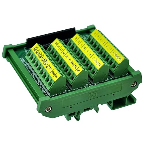 Miniatura 2 de Tablero del módulo de ruptura del bloque de terminales del tornillo del montaje en carril DIN para Arduino Nano/Micro.