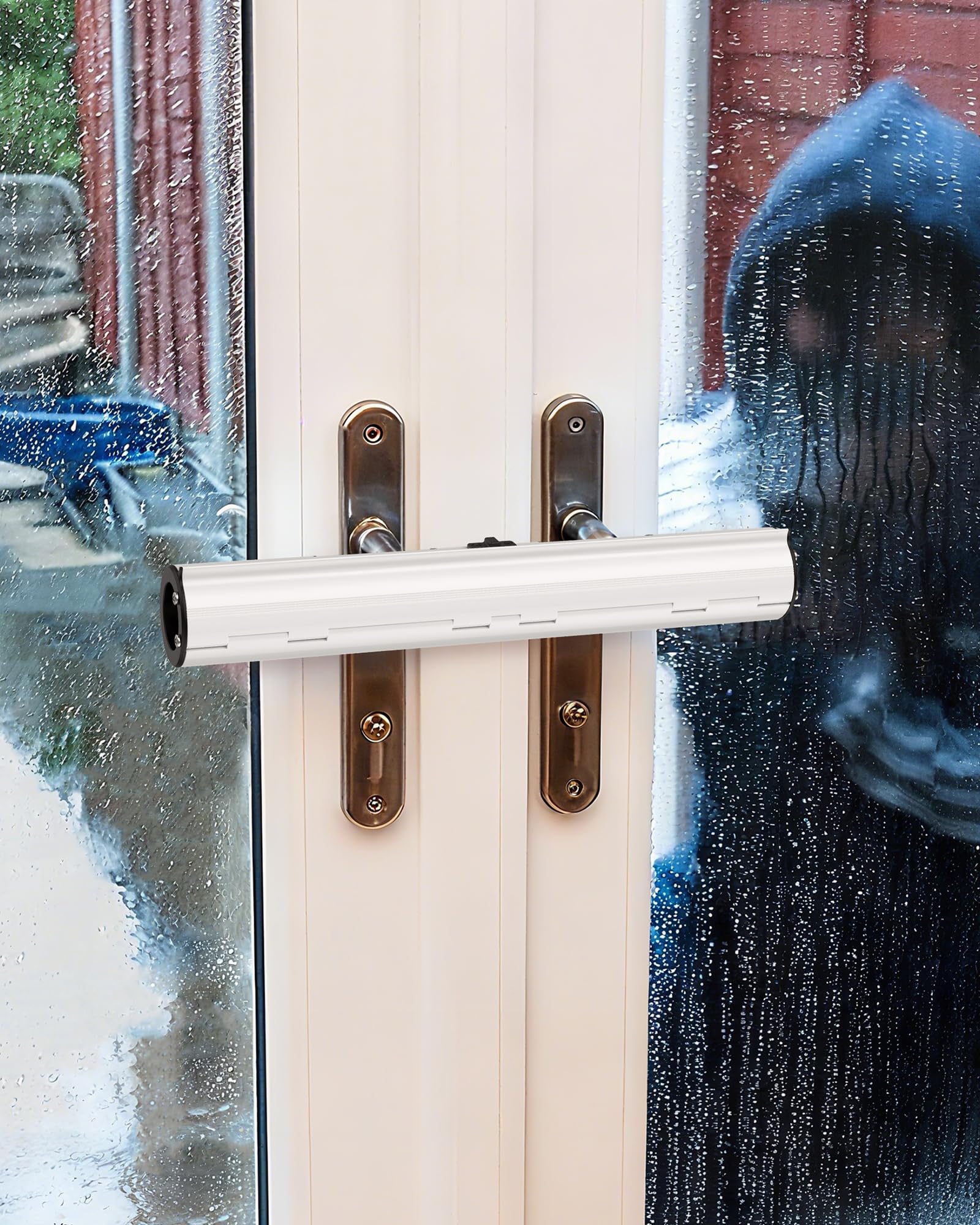HOMGEN Patio Door Security Lock - High Security French Door Security Lock - Professional Door Safety Locks for French Double Doors Conservatory Doors - Easy Install