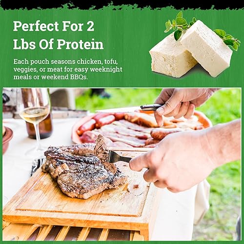 Miniatura 6 de Dimply's Mezcla de condimentos Jamaican Jerk  Frote seco y adobo para pollo, carne, verduras, tofu  Mezcla de especias caribeñas atrevidas  Vegana,